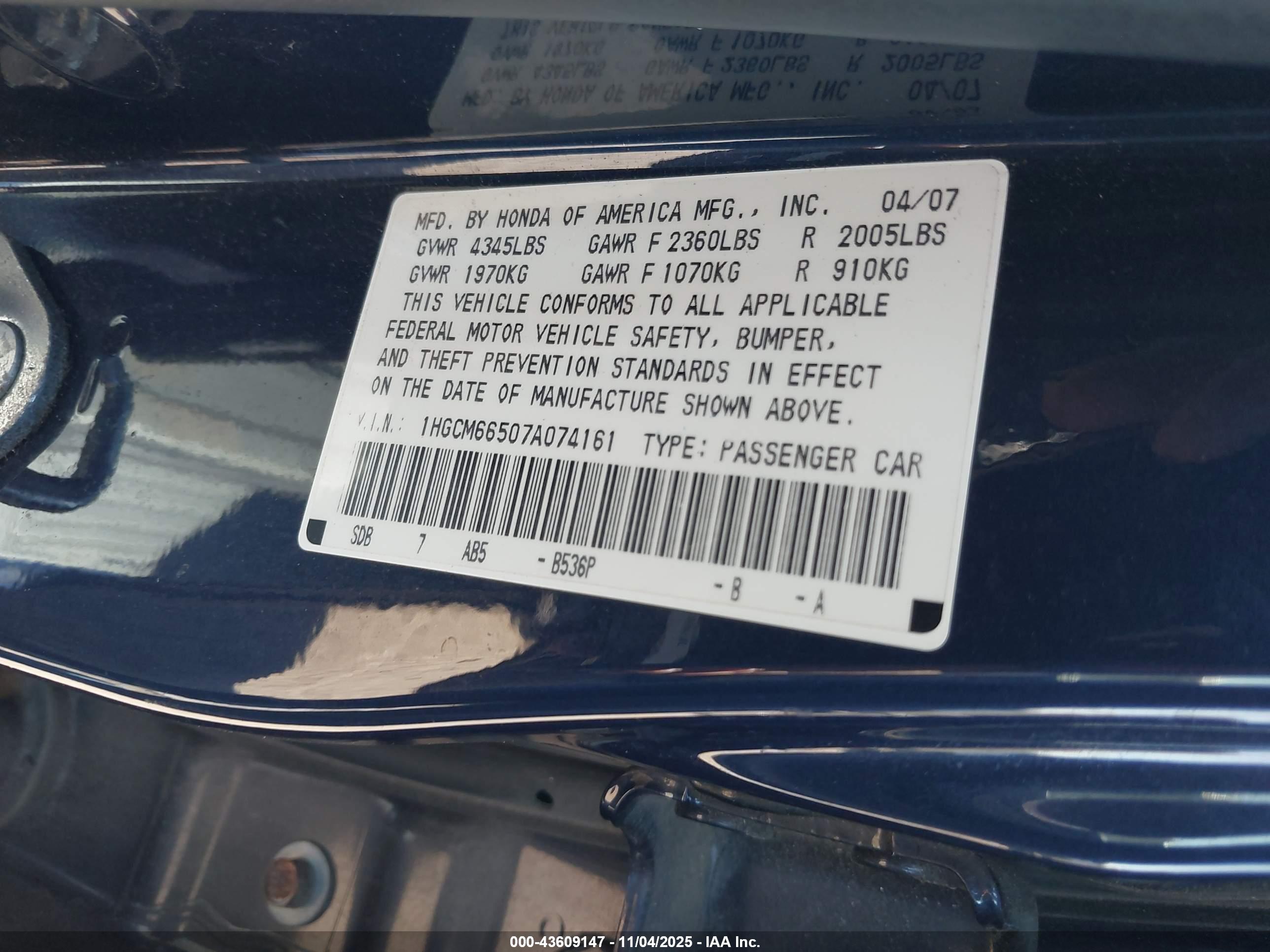 HONDA ACCORD image 9