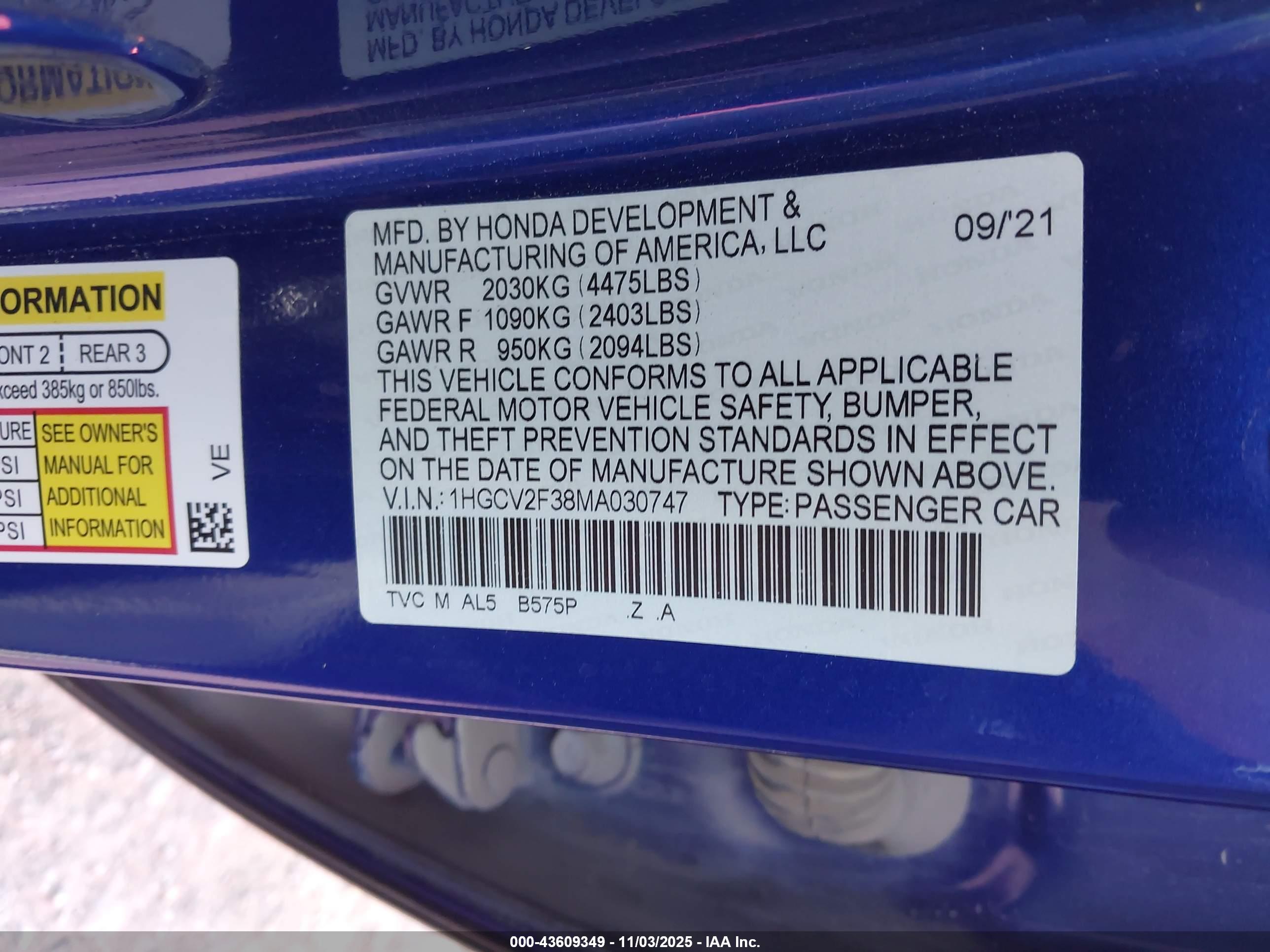 HONDA ACCORD image 9