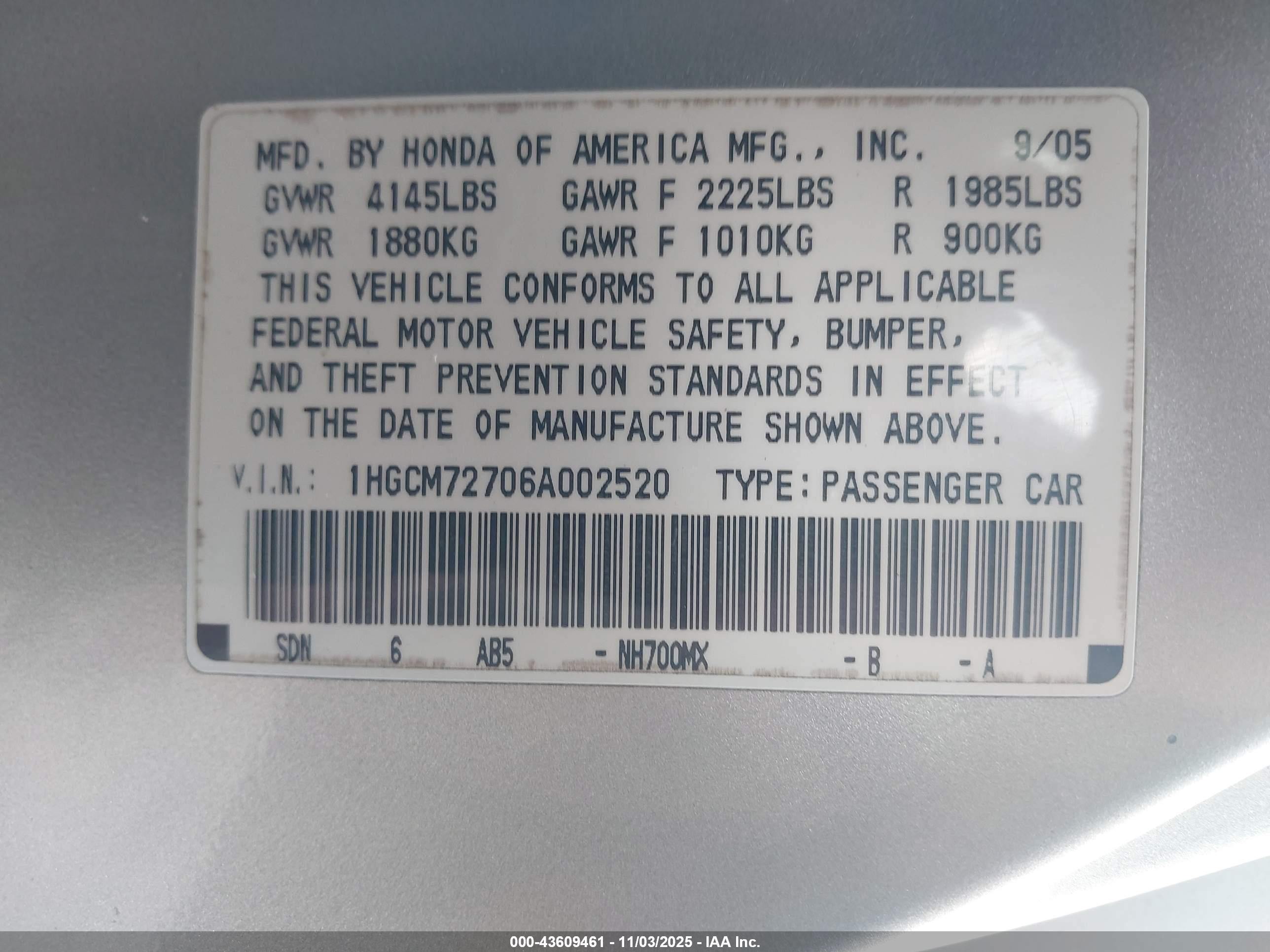 HONDA ACCORD image 9