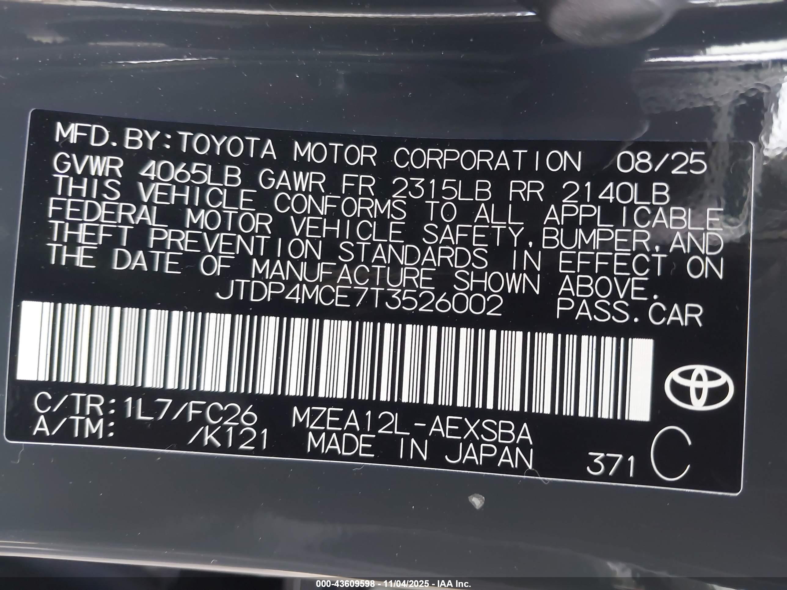 TOYOTA COROLLA image 9
