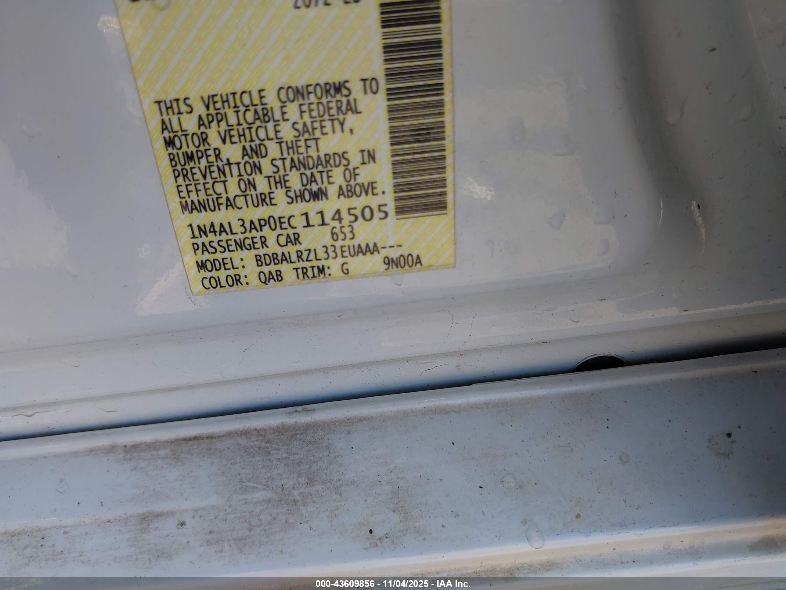 NISSAN ALTIMA image 9
