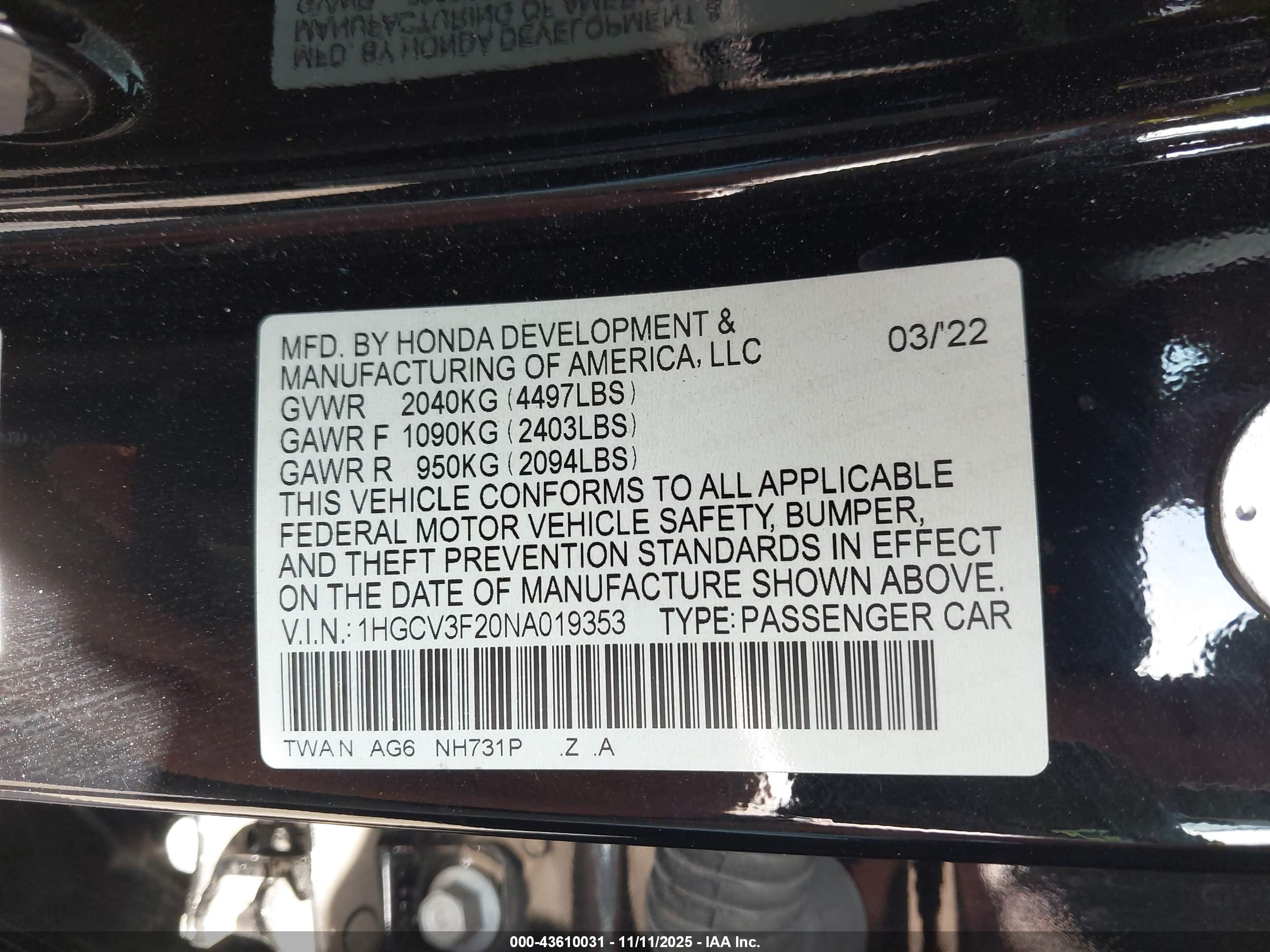 HONDA ACCORD image 9