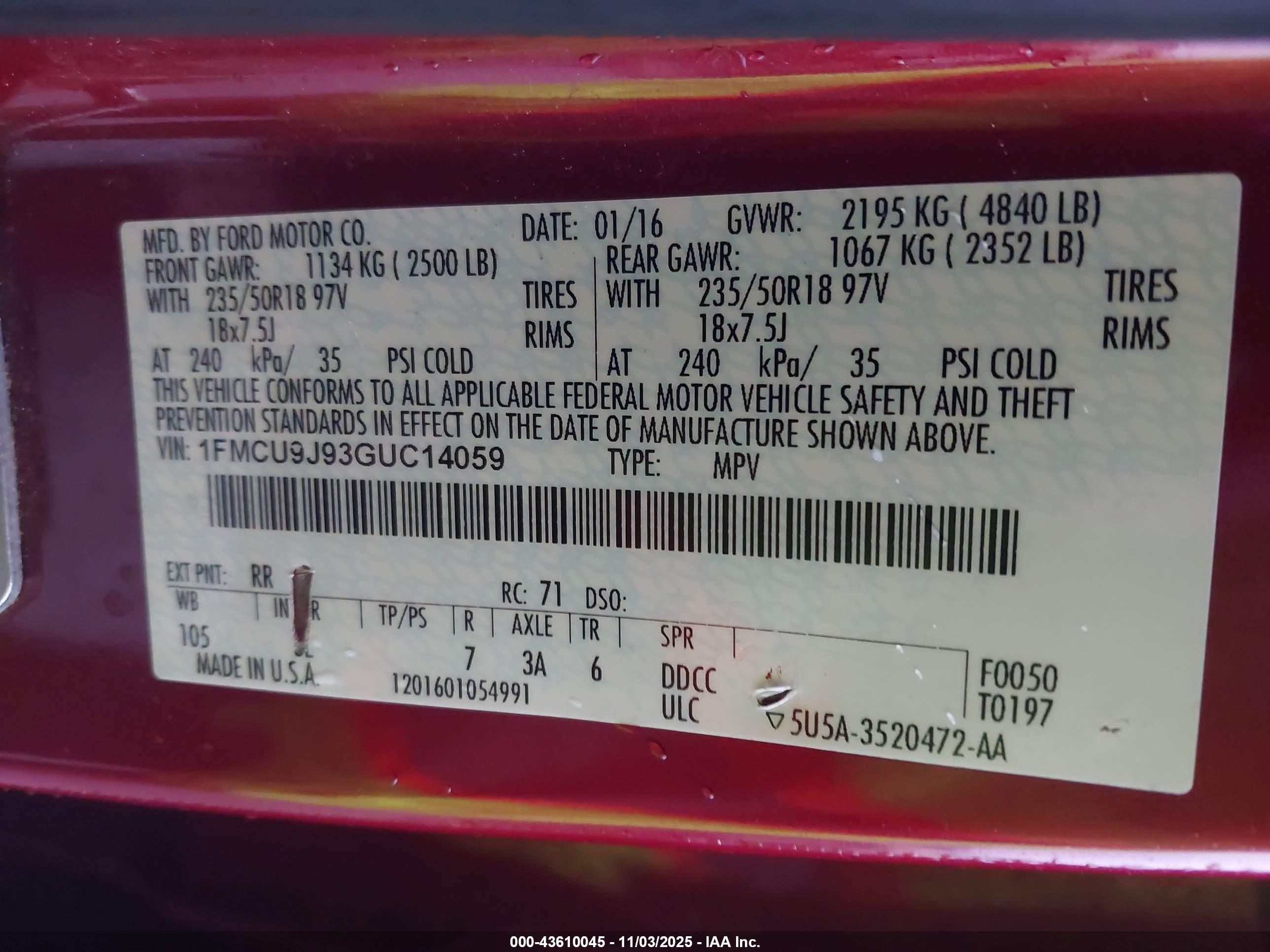FORD ESCAPE image 9