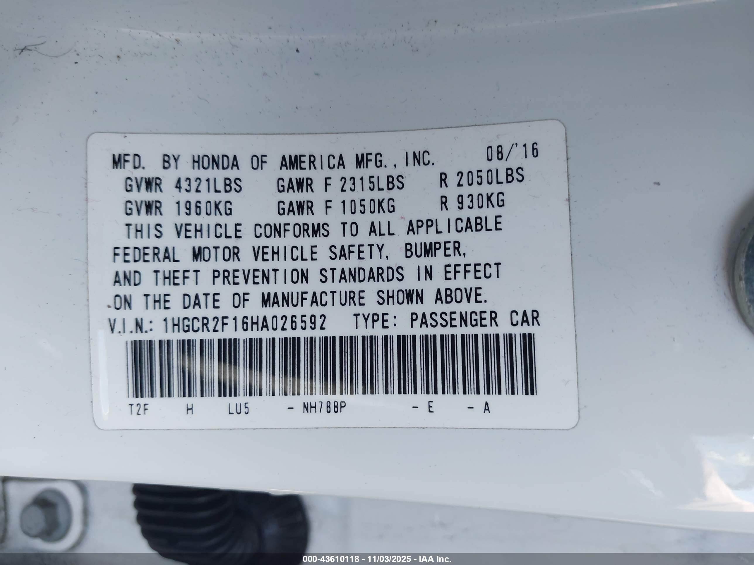 HONDA ACCORD image 9