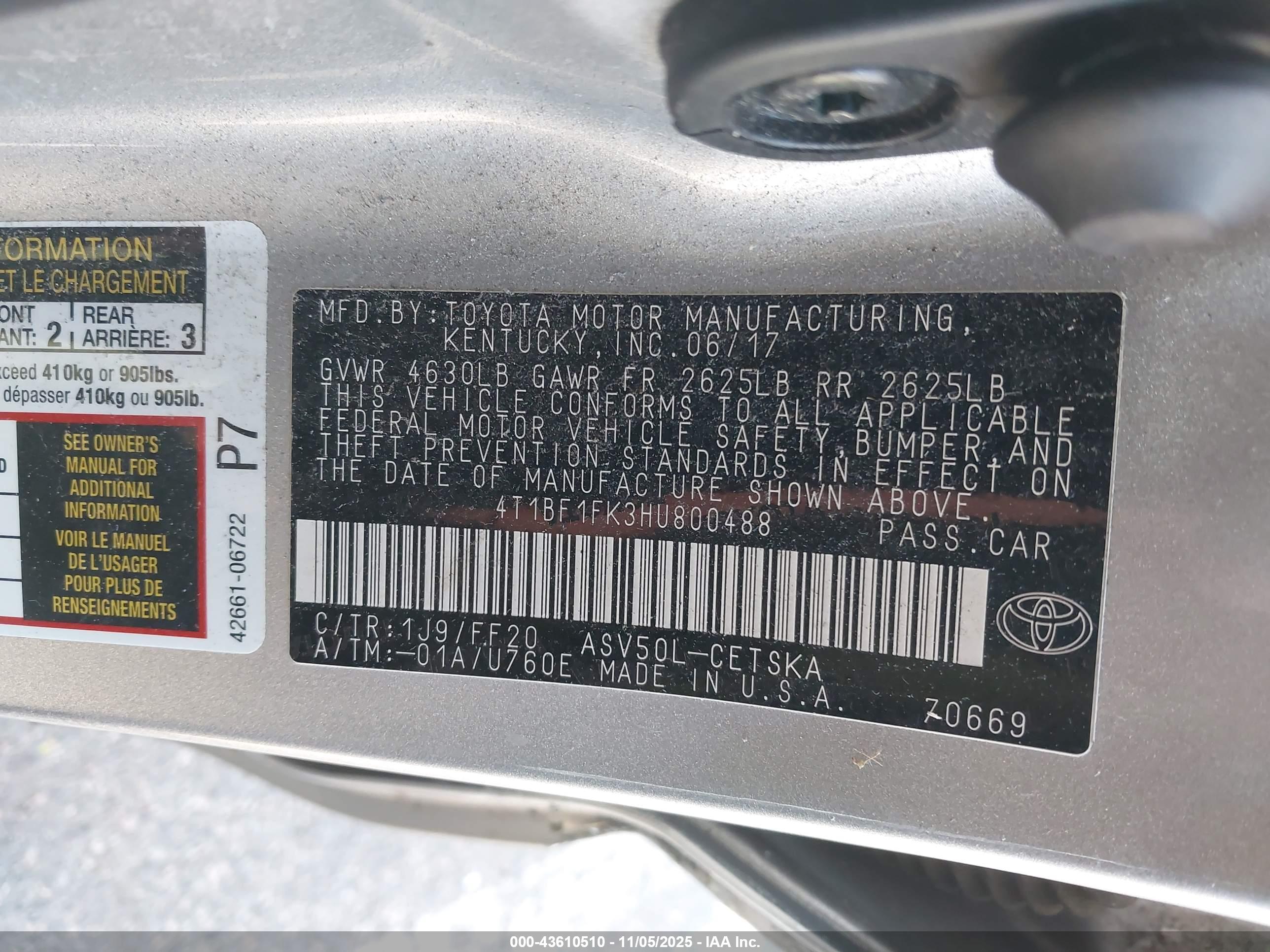 TOYOTA CAMRY image 9