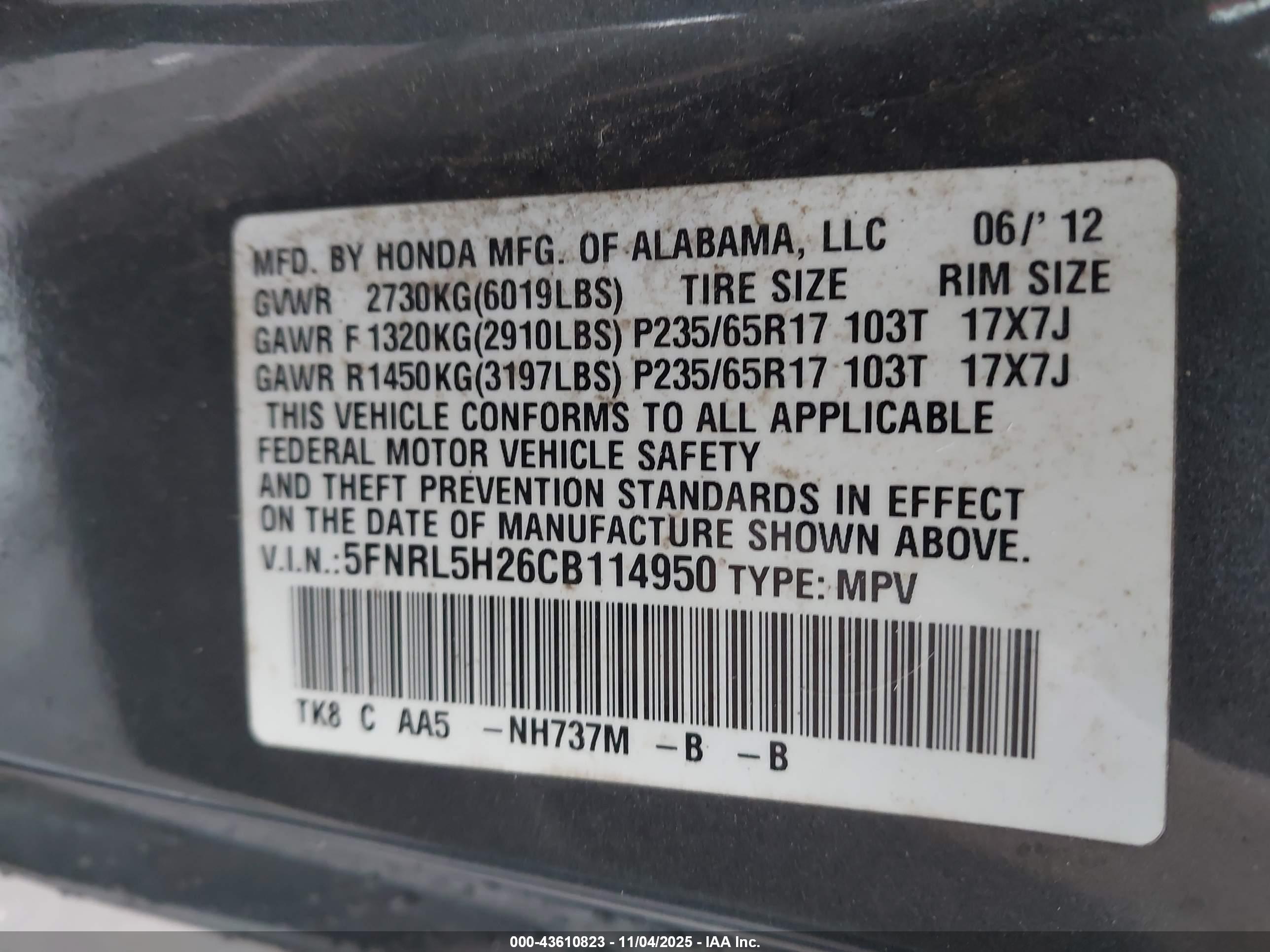 HONDA ODYSSEY image 9