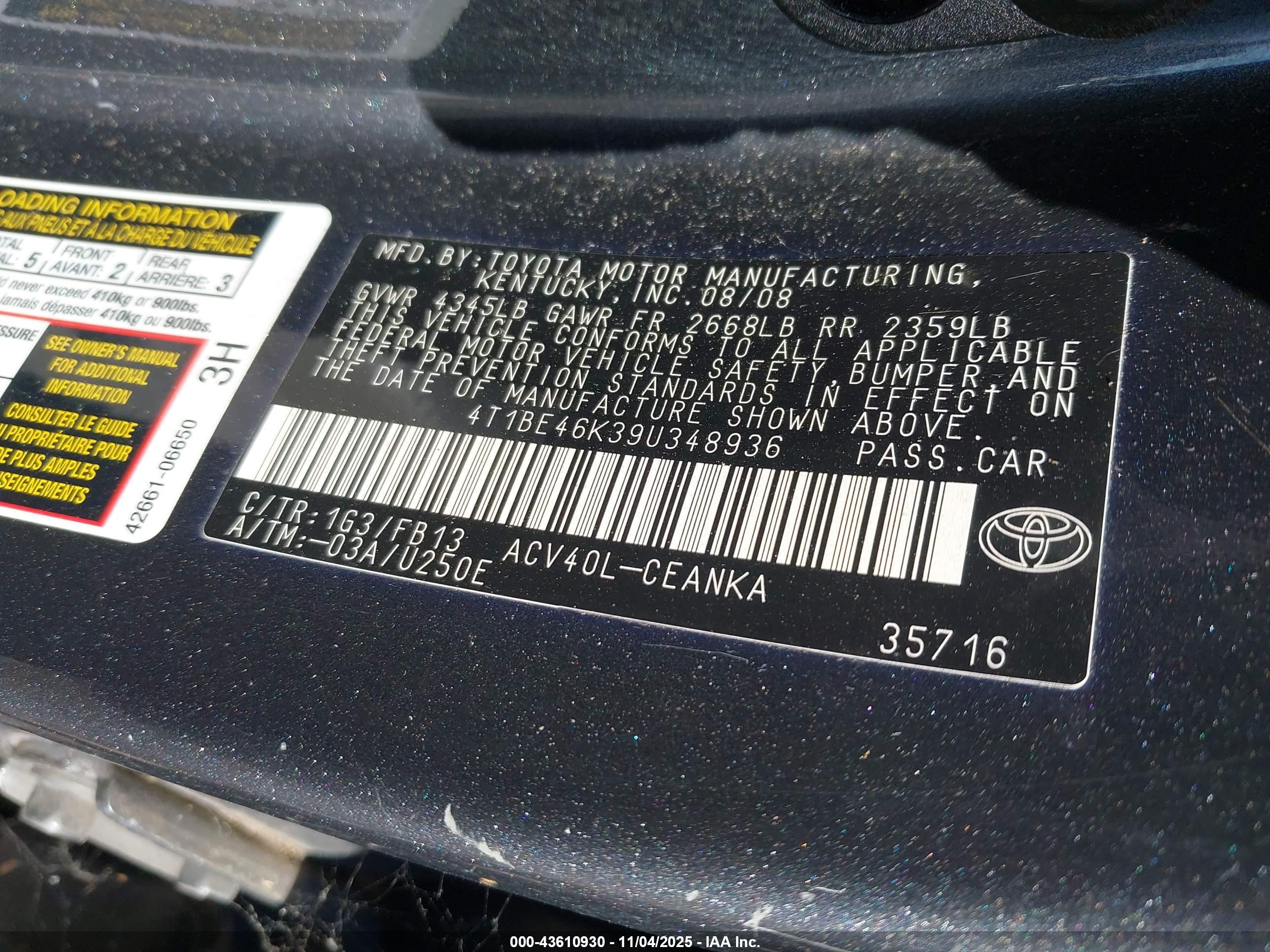 TOYOTA CAMRY image 9