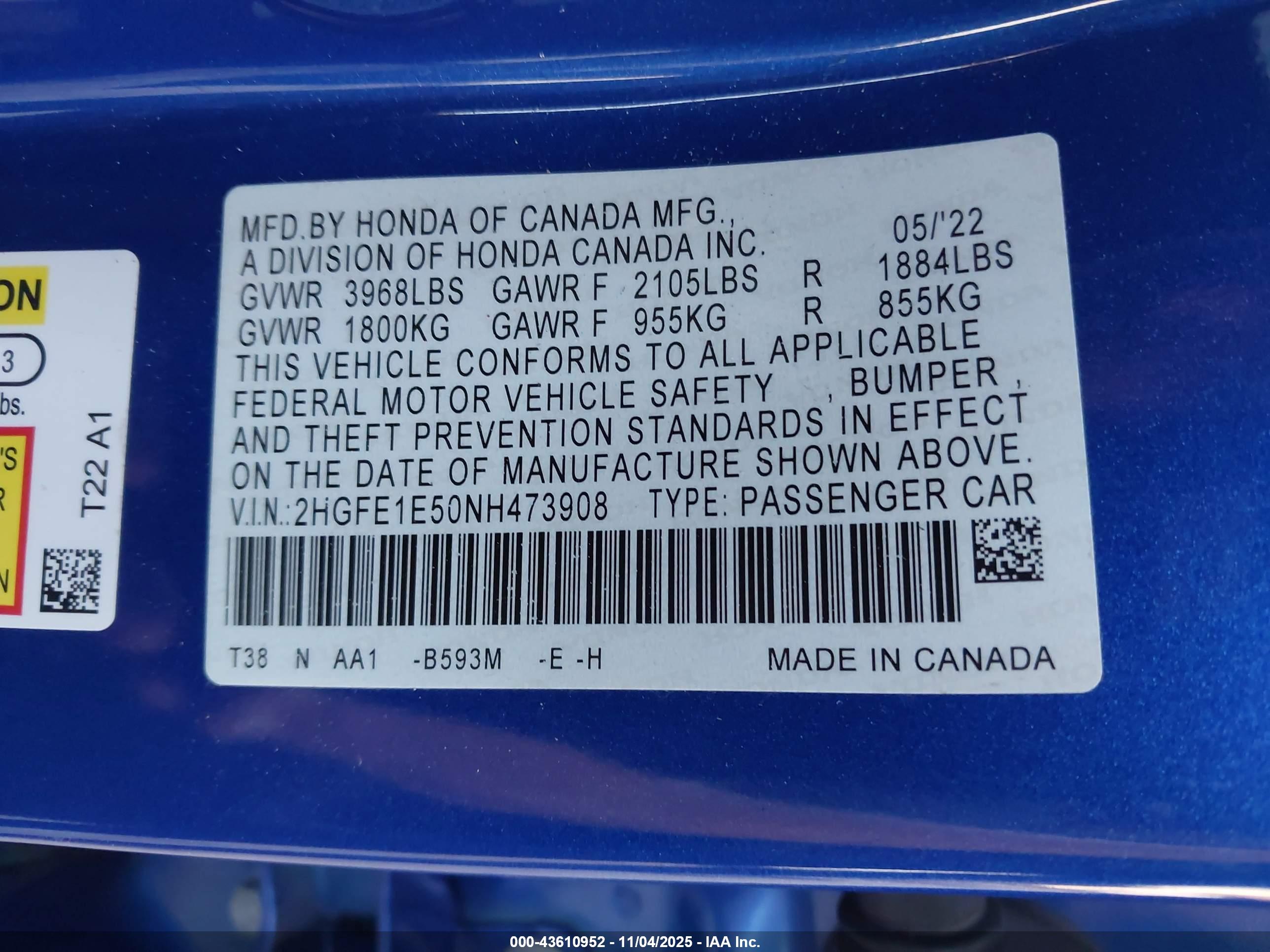 HONDA CIVIC image 9