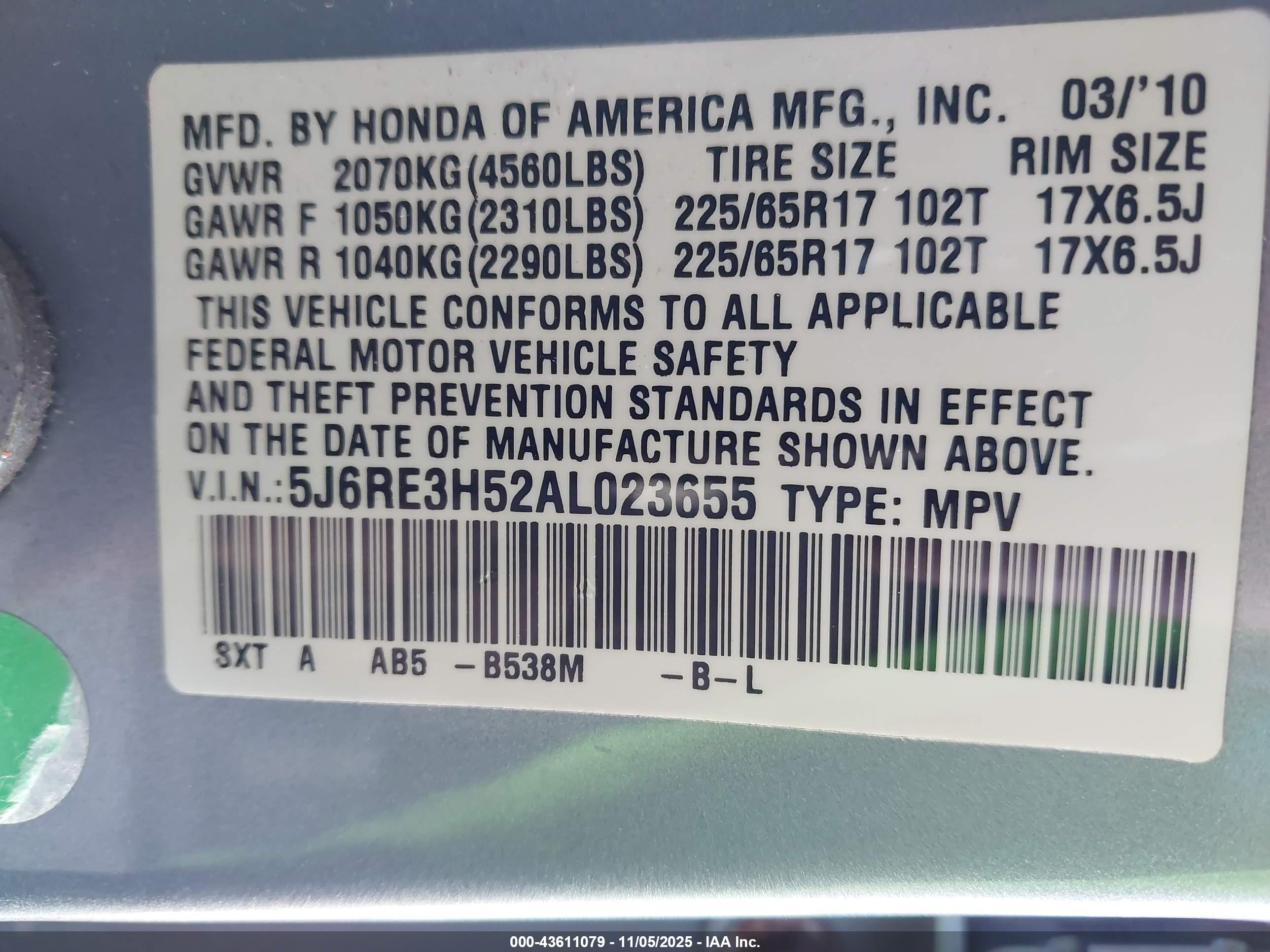 HONDA CR-V image 9