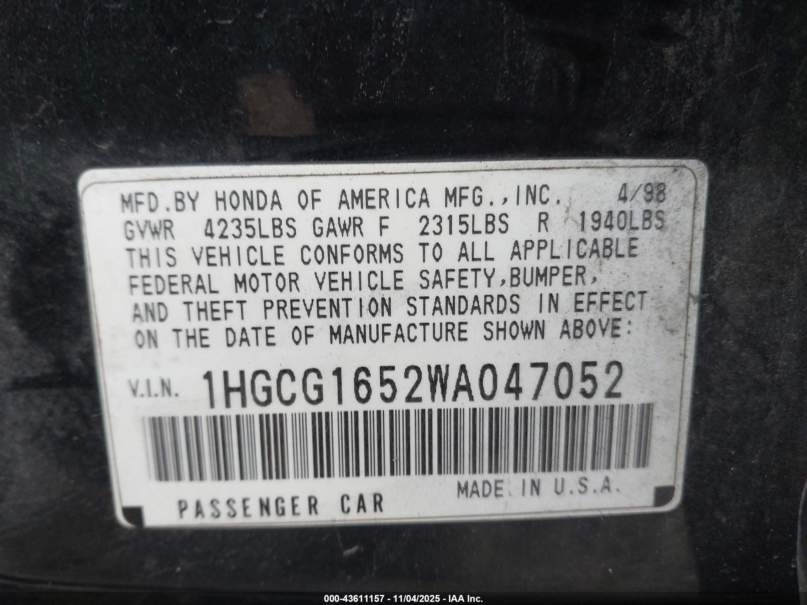 HONDA ACCORD image 9