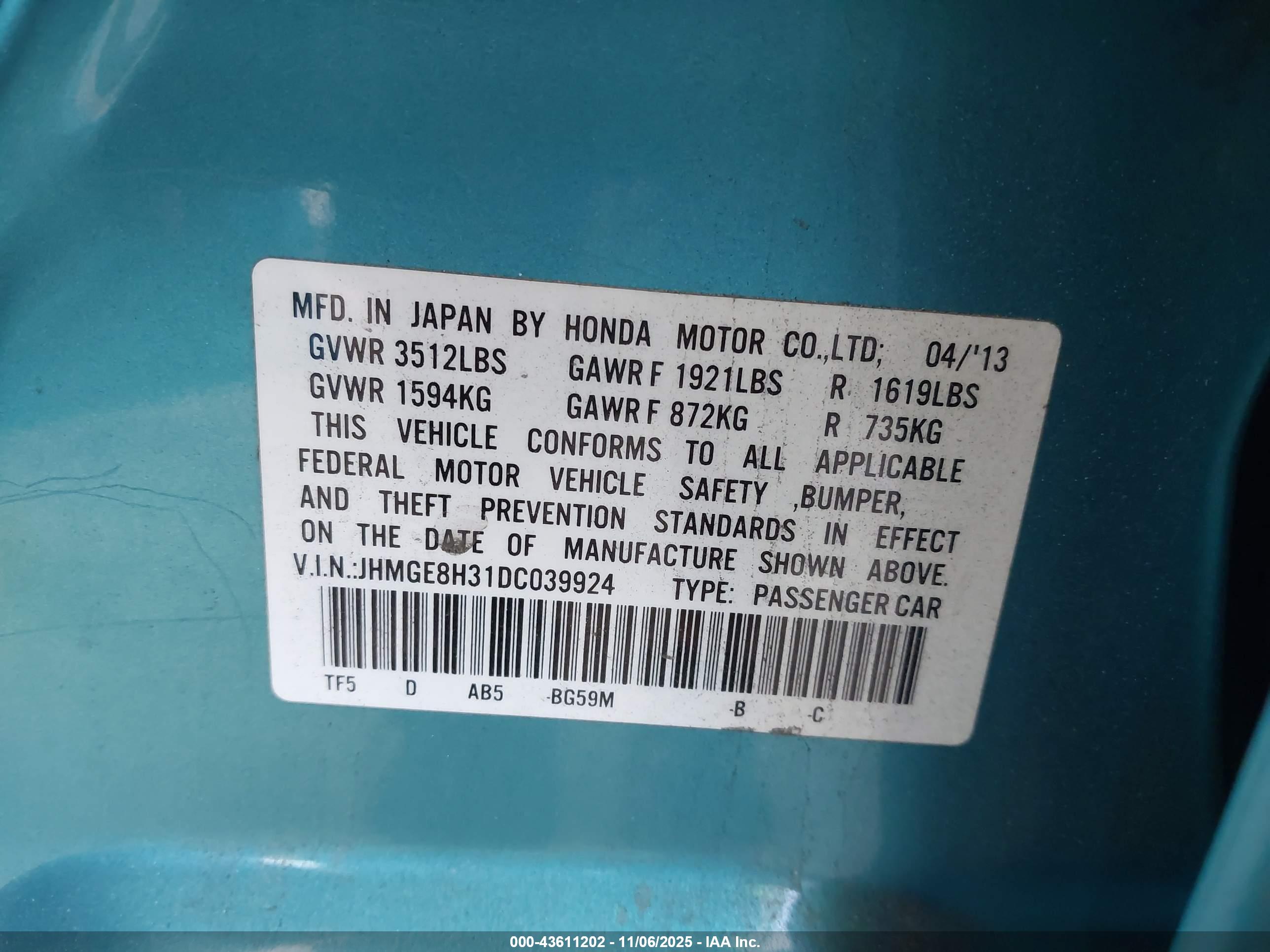 HONDA FIT image 9