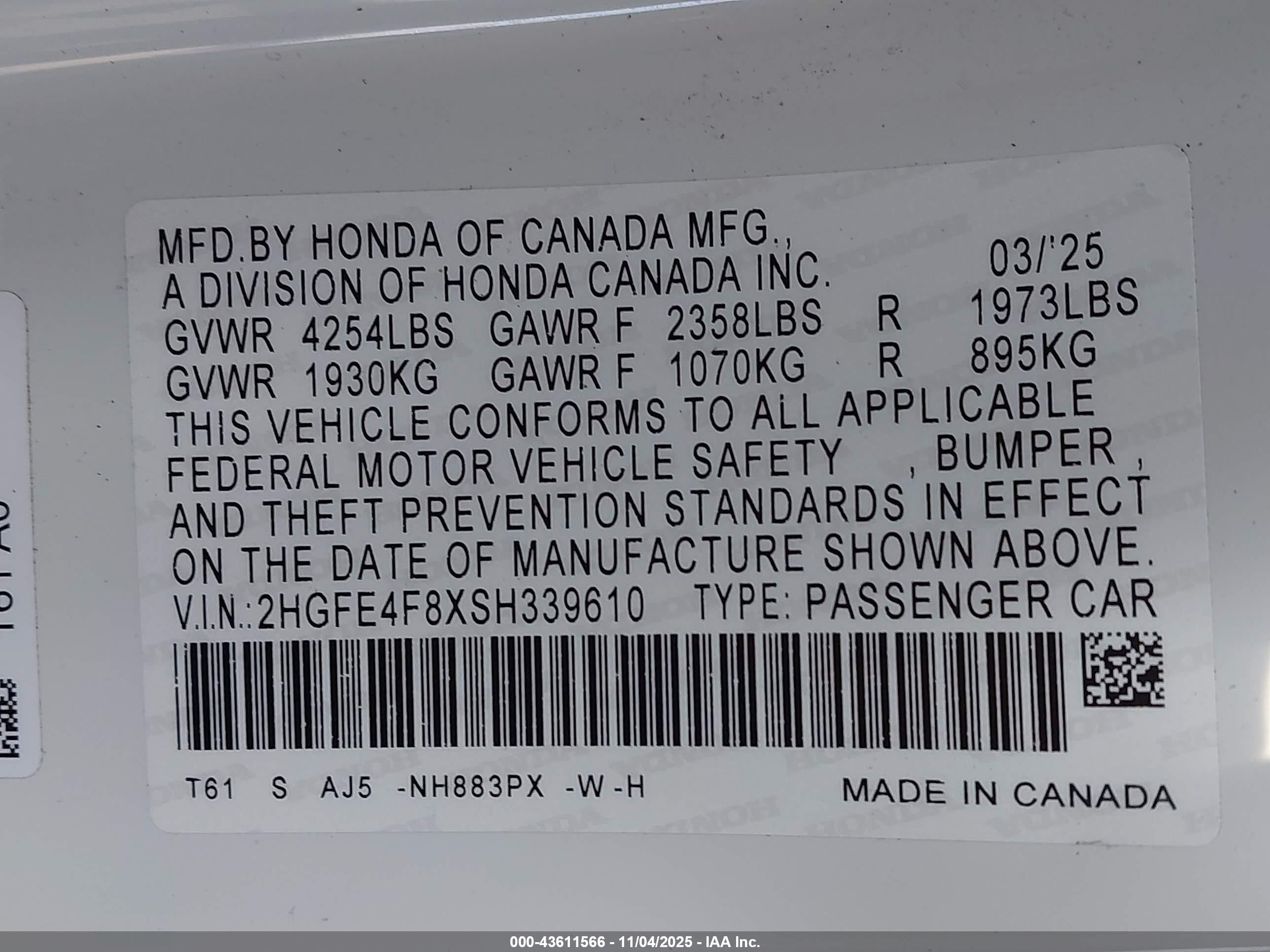 HONDA CIVIC image 9