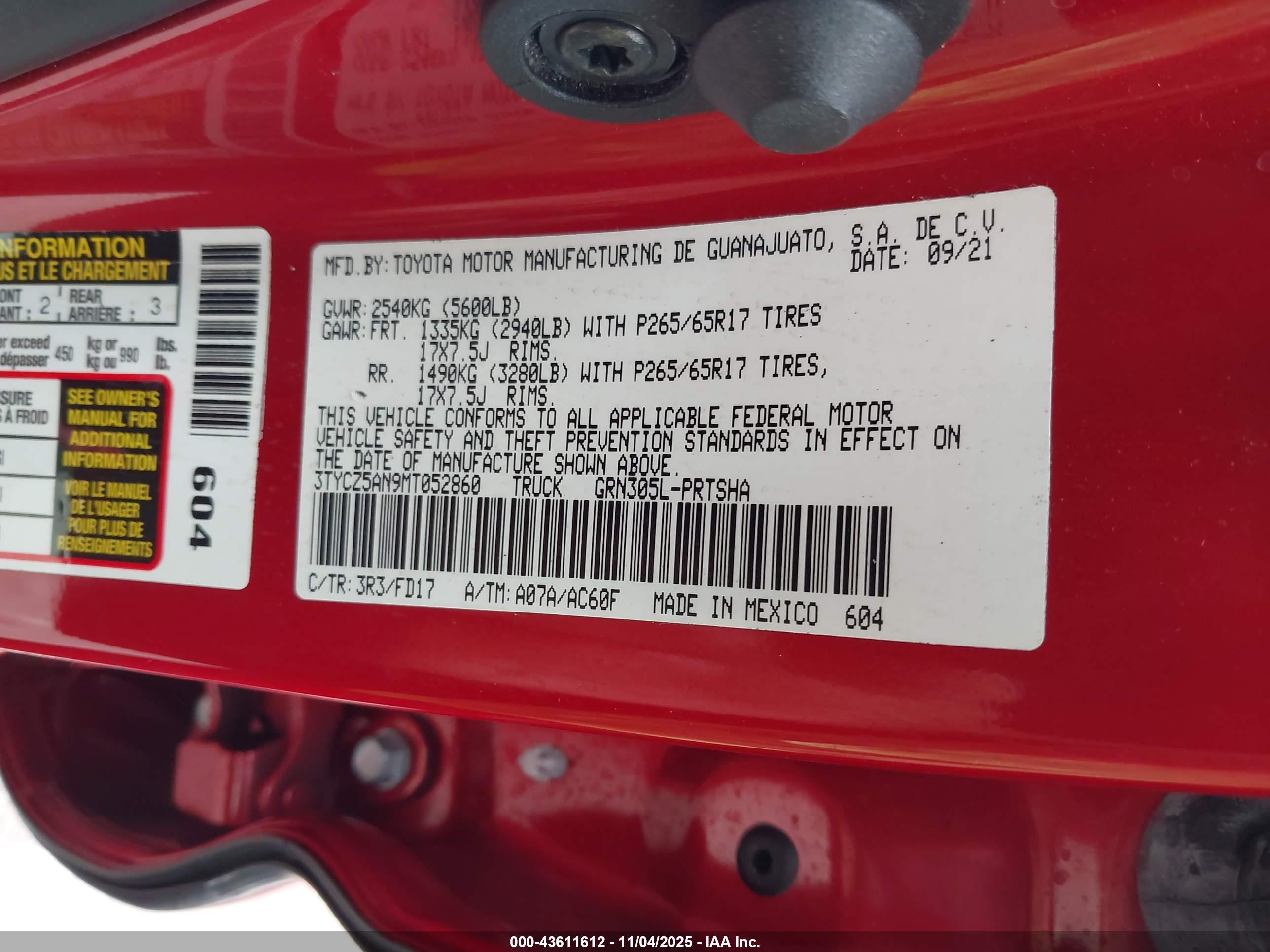 TOYOTA TACOMA image 9
