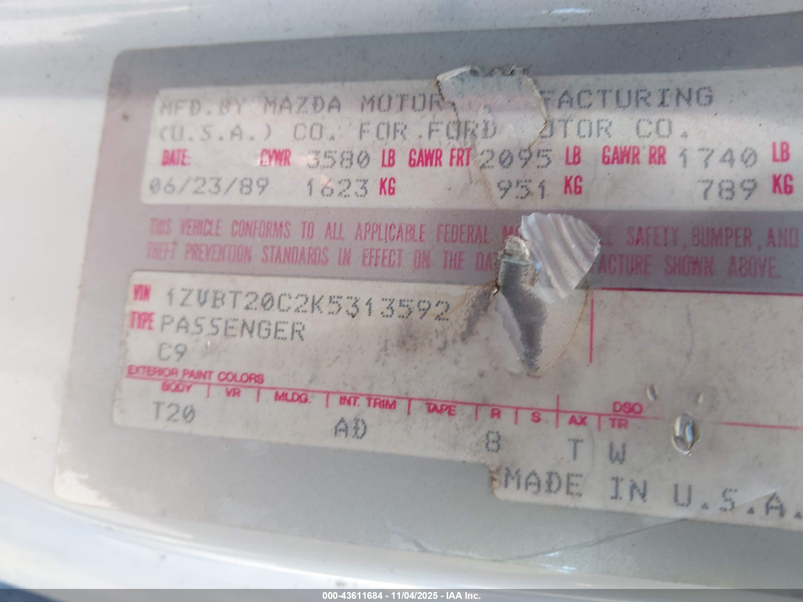 FORD PROBE image 9