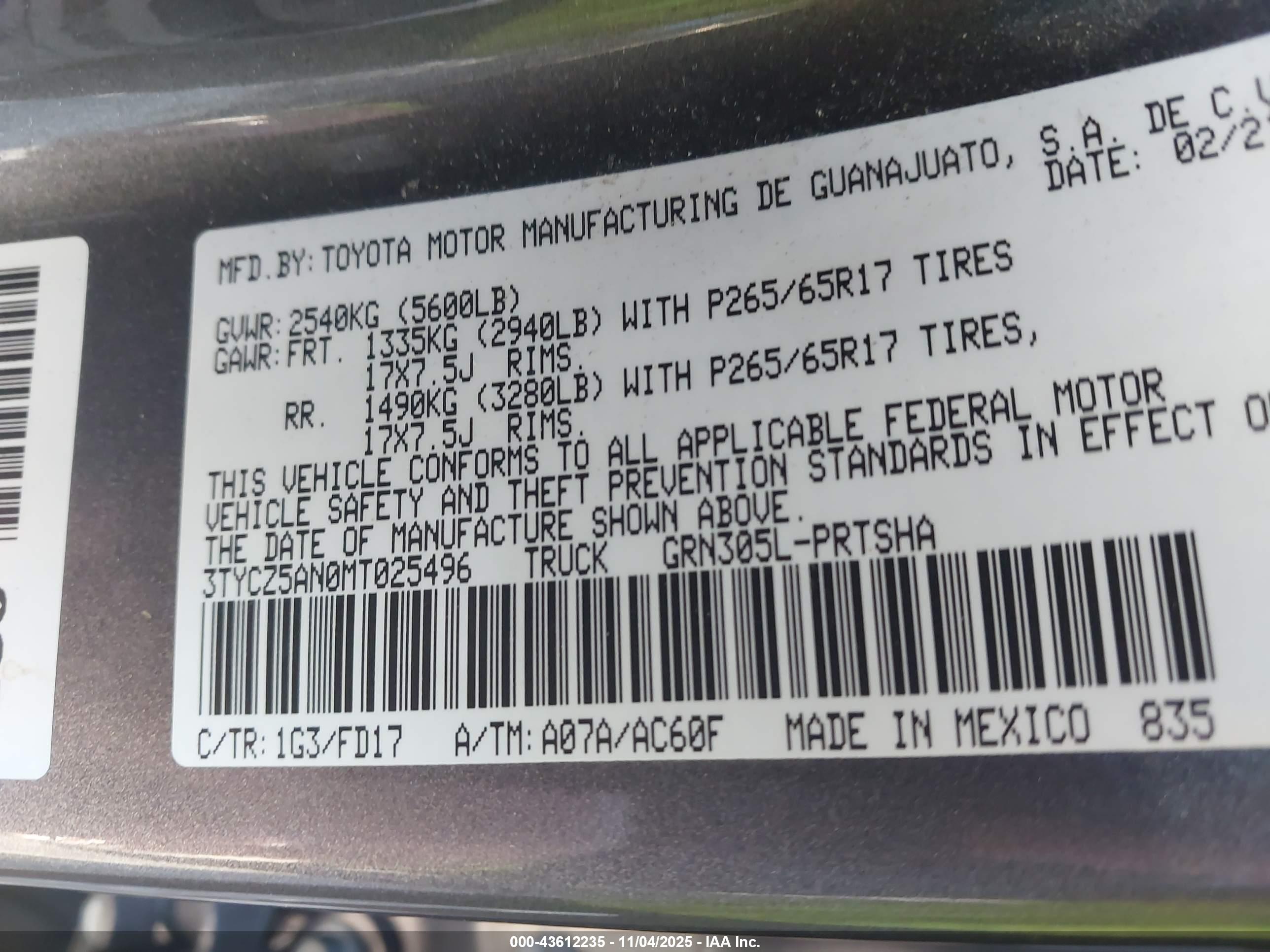 TOYOTA TACOMA image 9