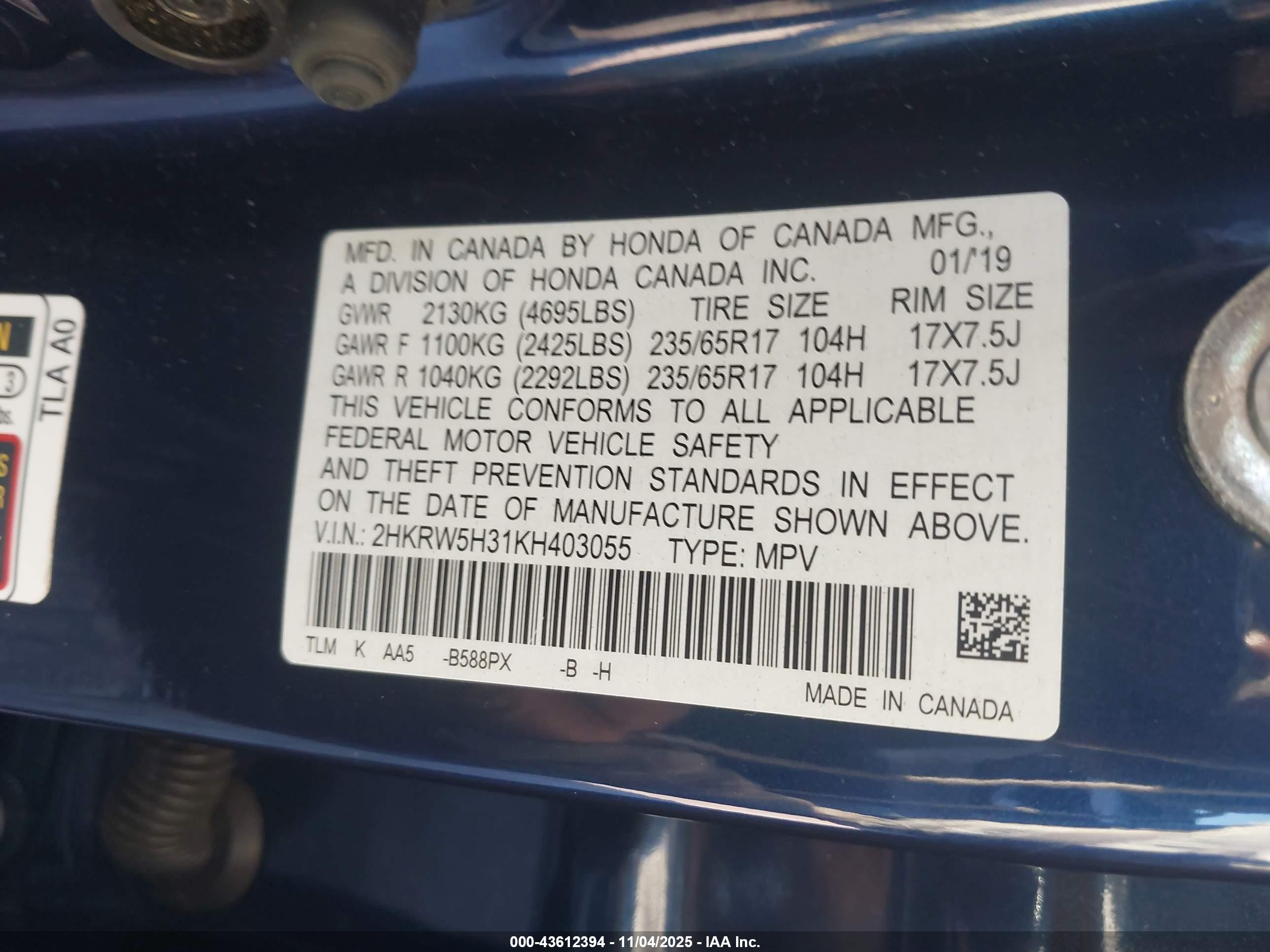 HONDA CR-V image 9