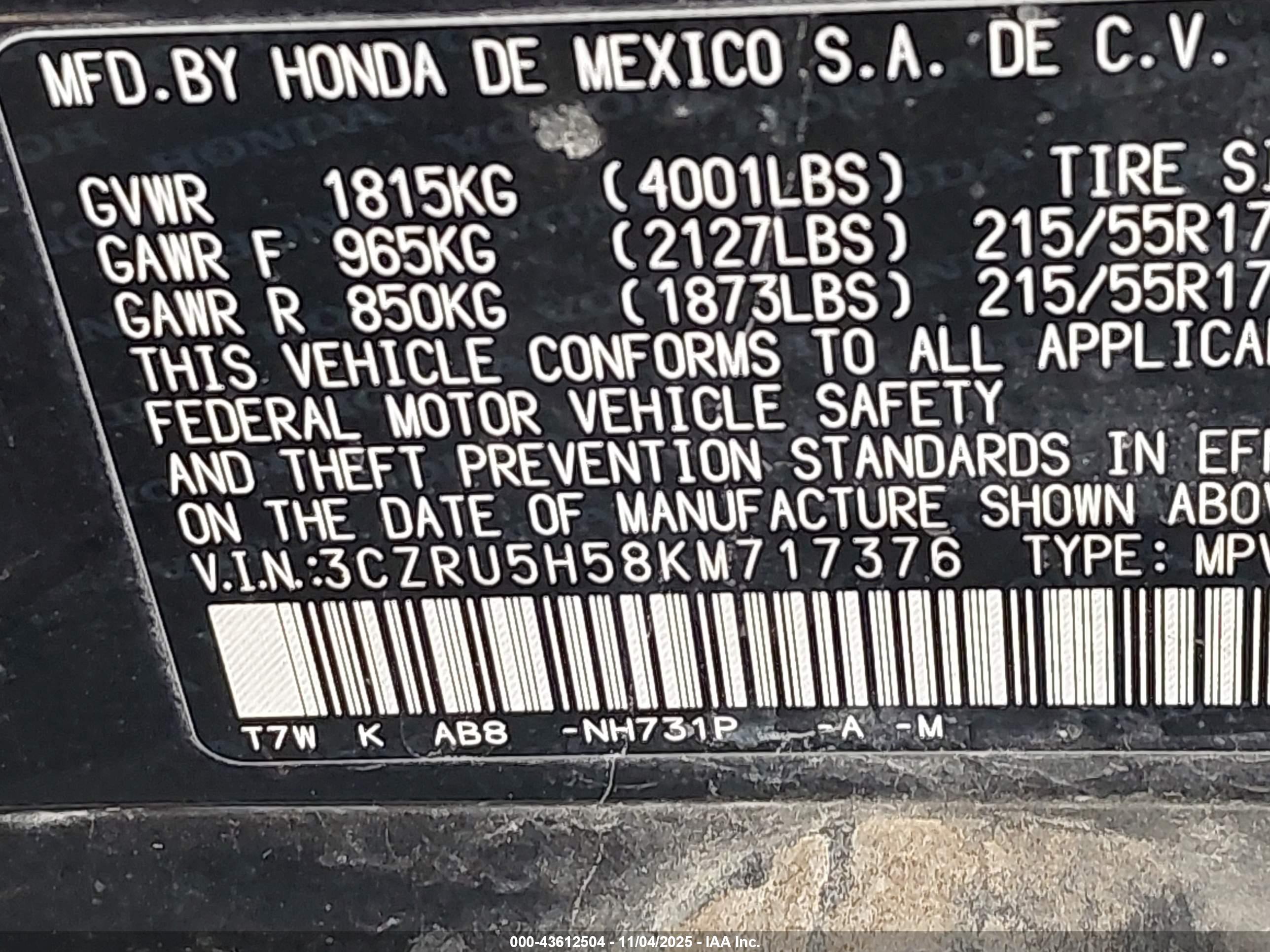 HONDA HR-V image 9