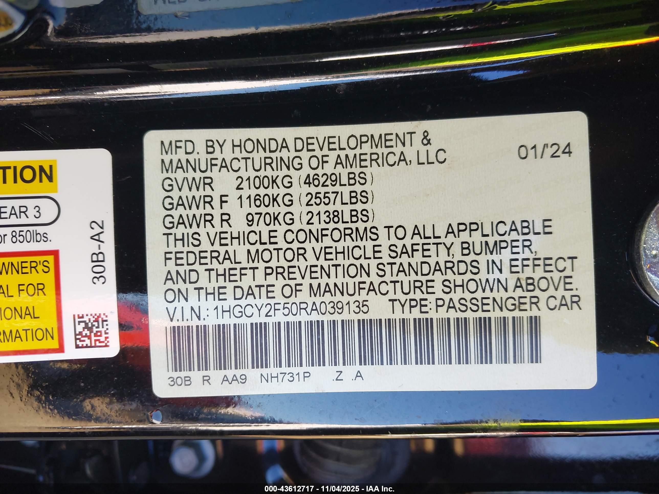 HONDA ACCORD image 9