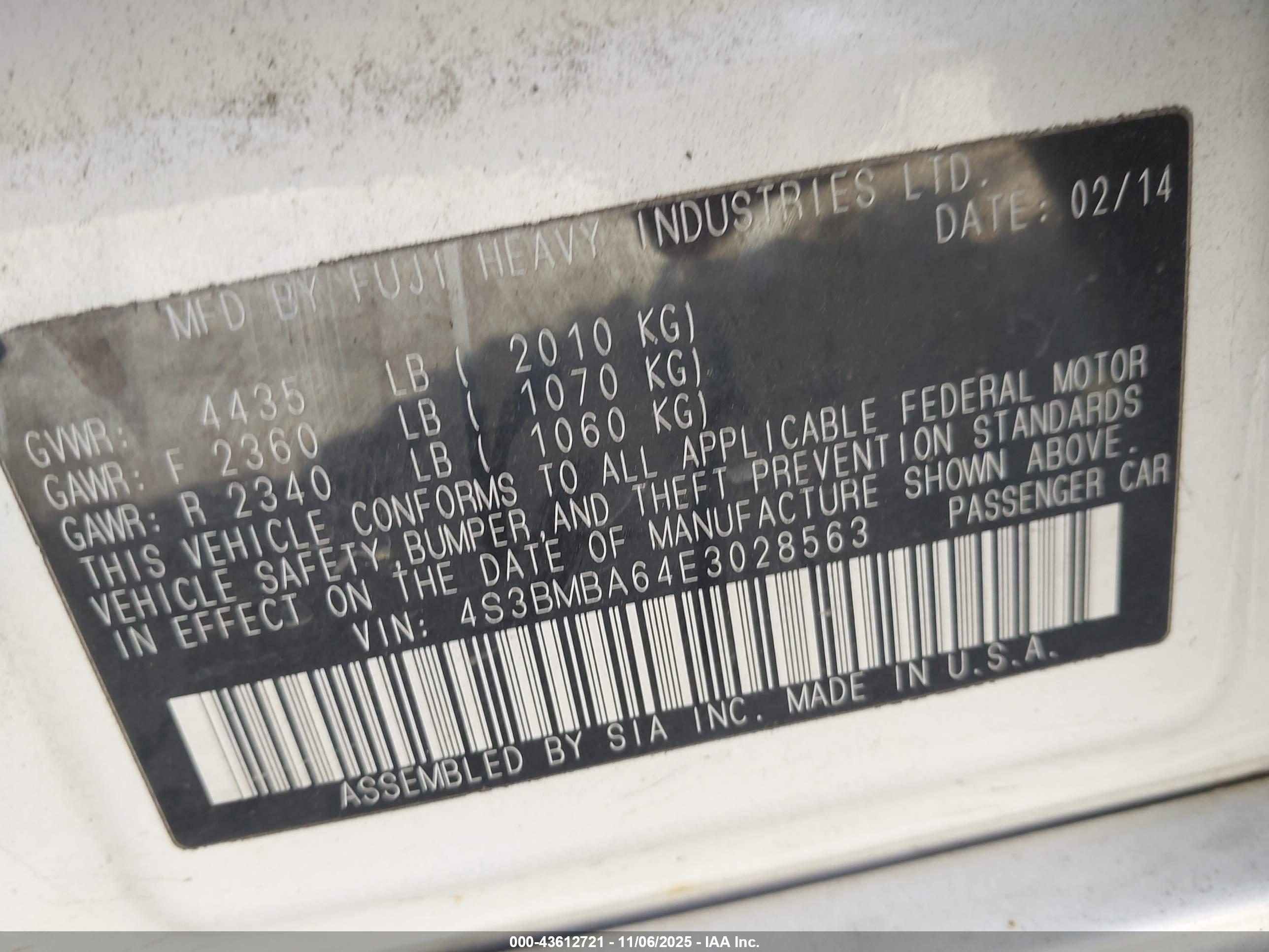 SUBARU LEGACY image 9