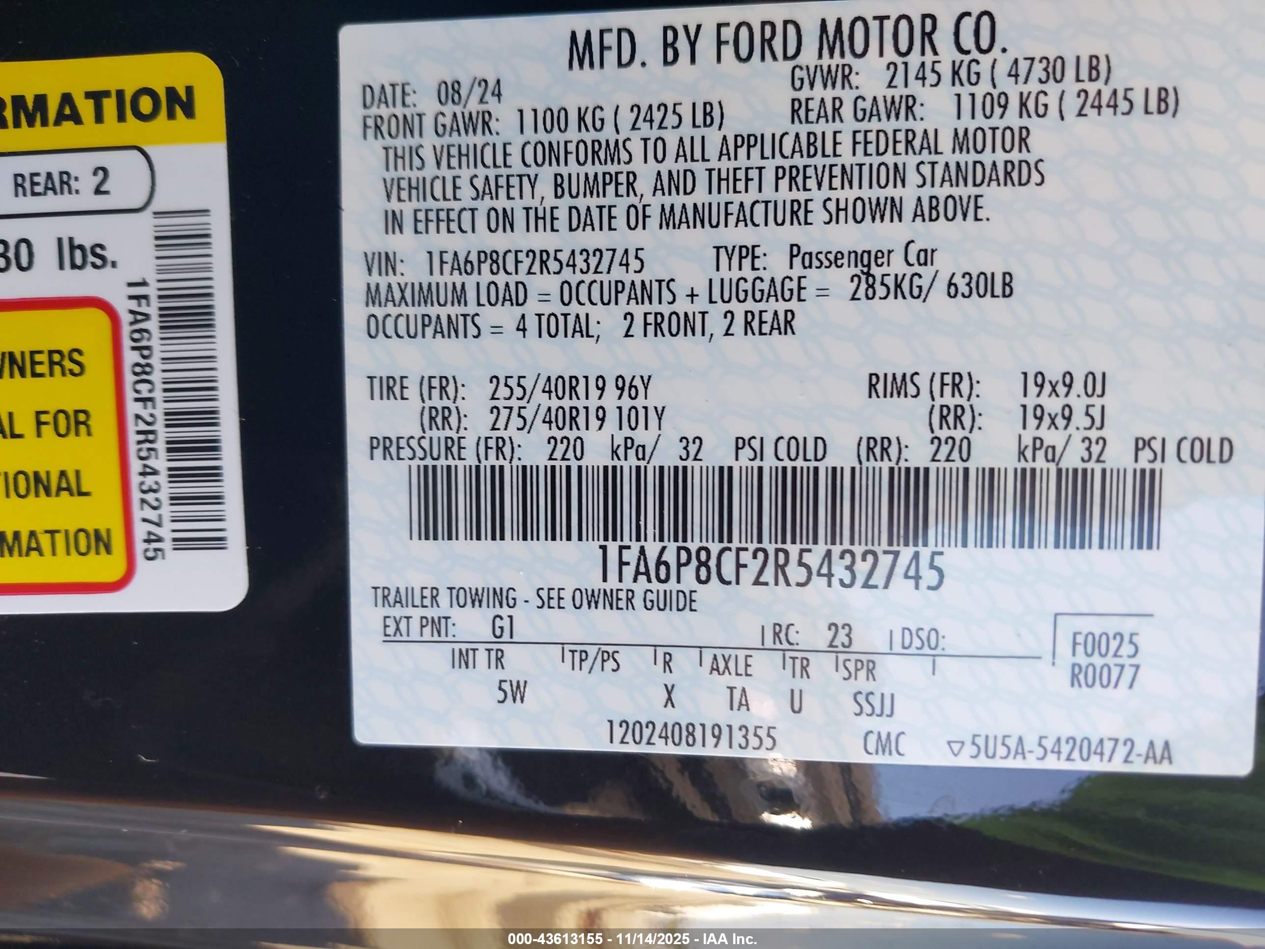 FORD MUSTANG image 9