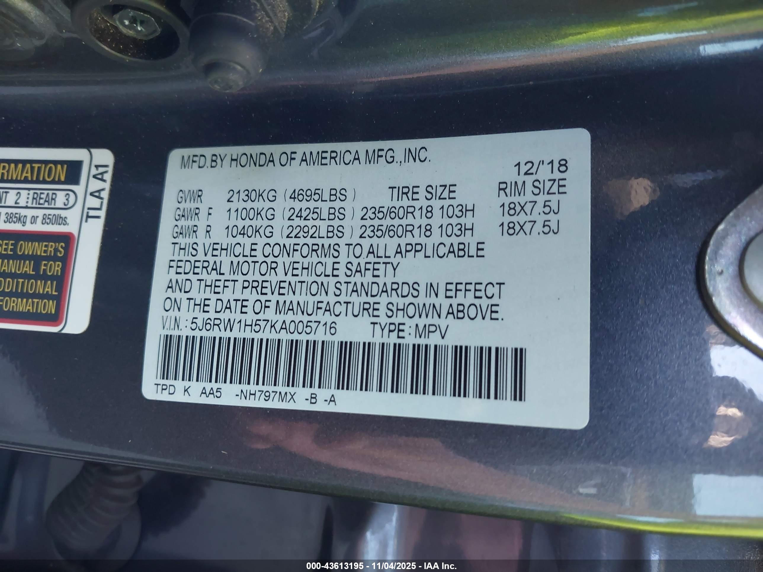 HONDA CR-V image 9