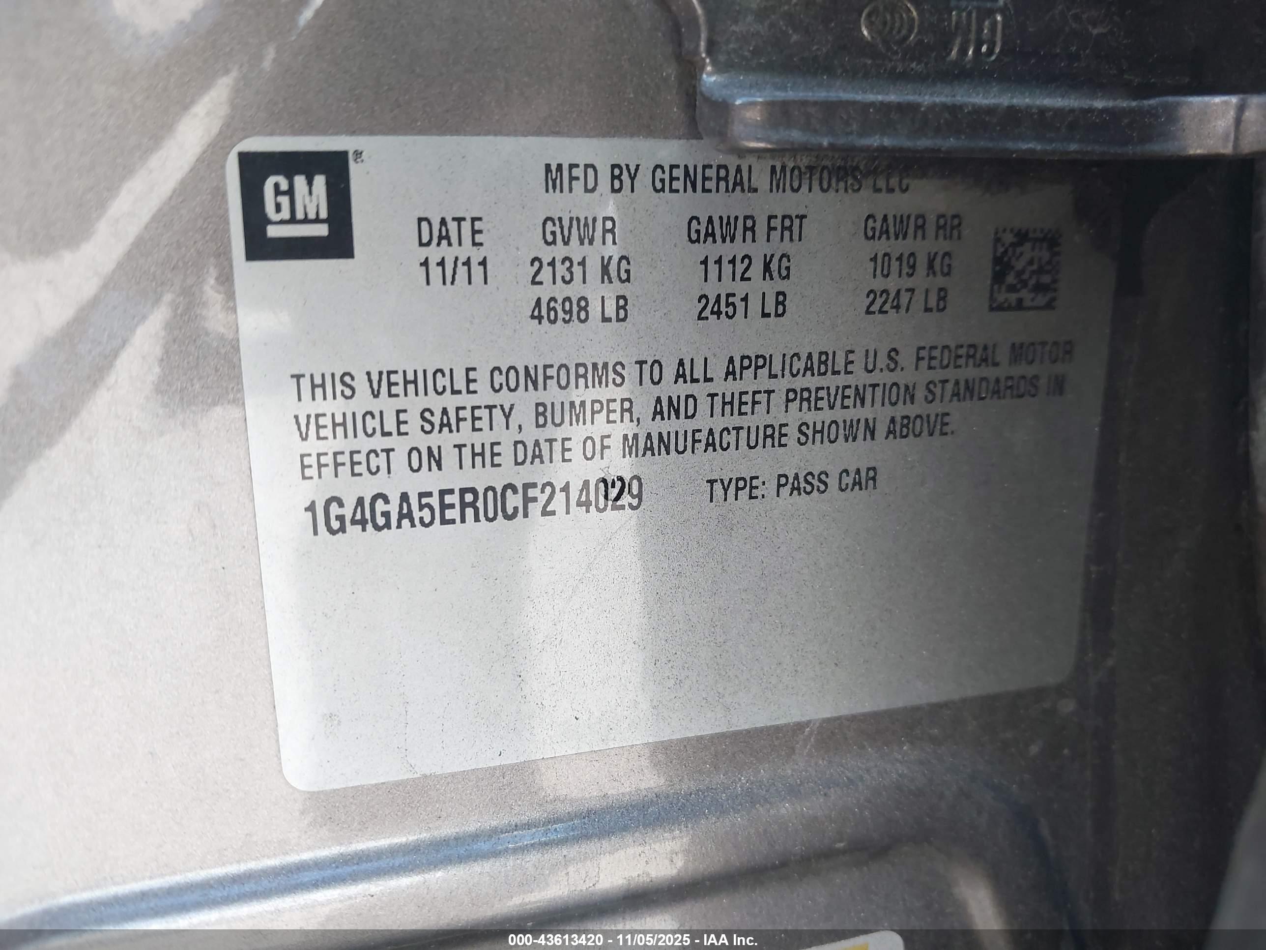 BUICK LACROSSE image 9