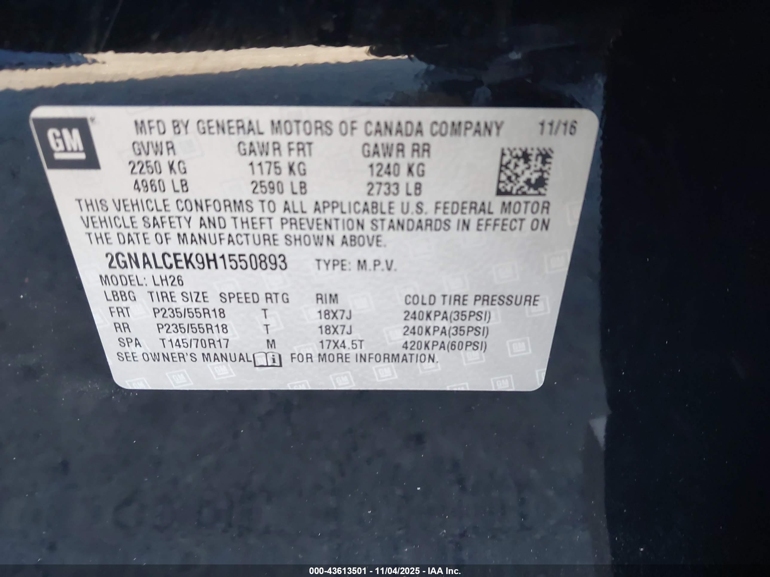 CHEVROLET EQUINOX image 9
