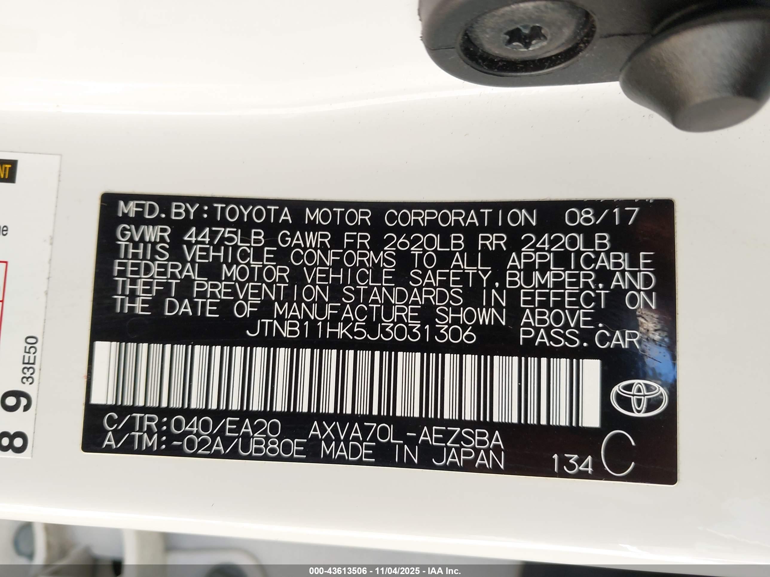 TOYOTA CAMRY image 9