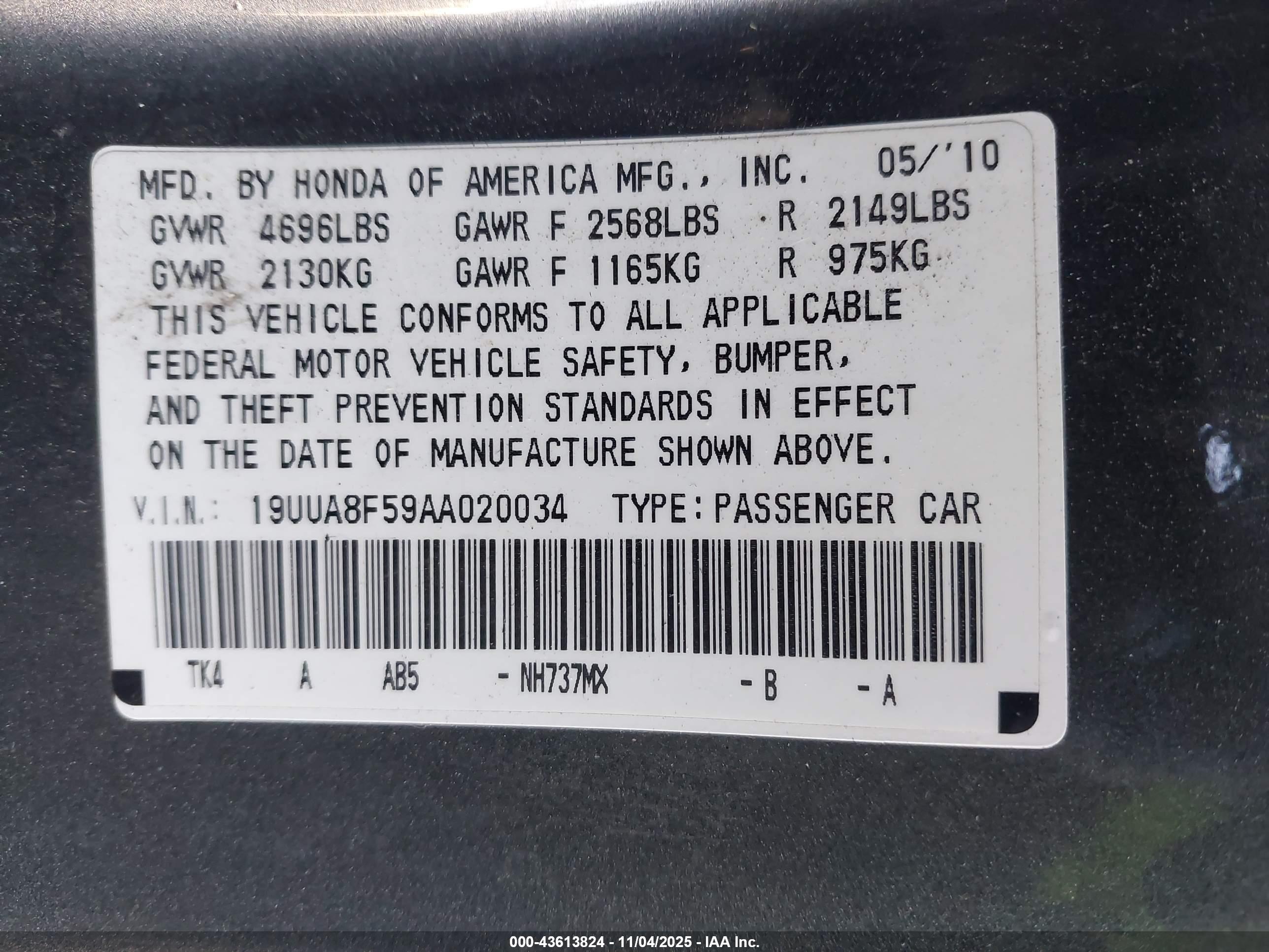 ACURA TL image 9