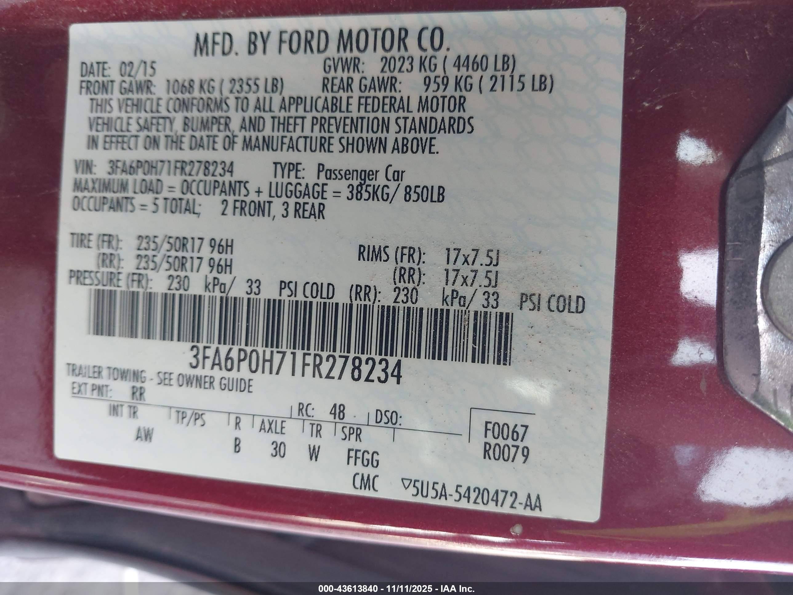 FORD FUSION image 9