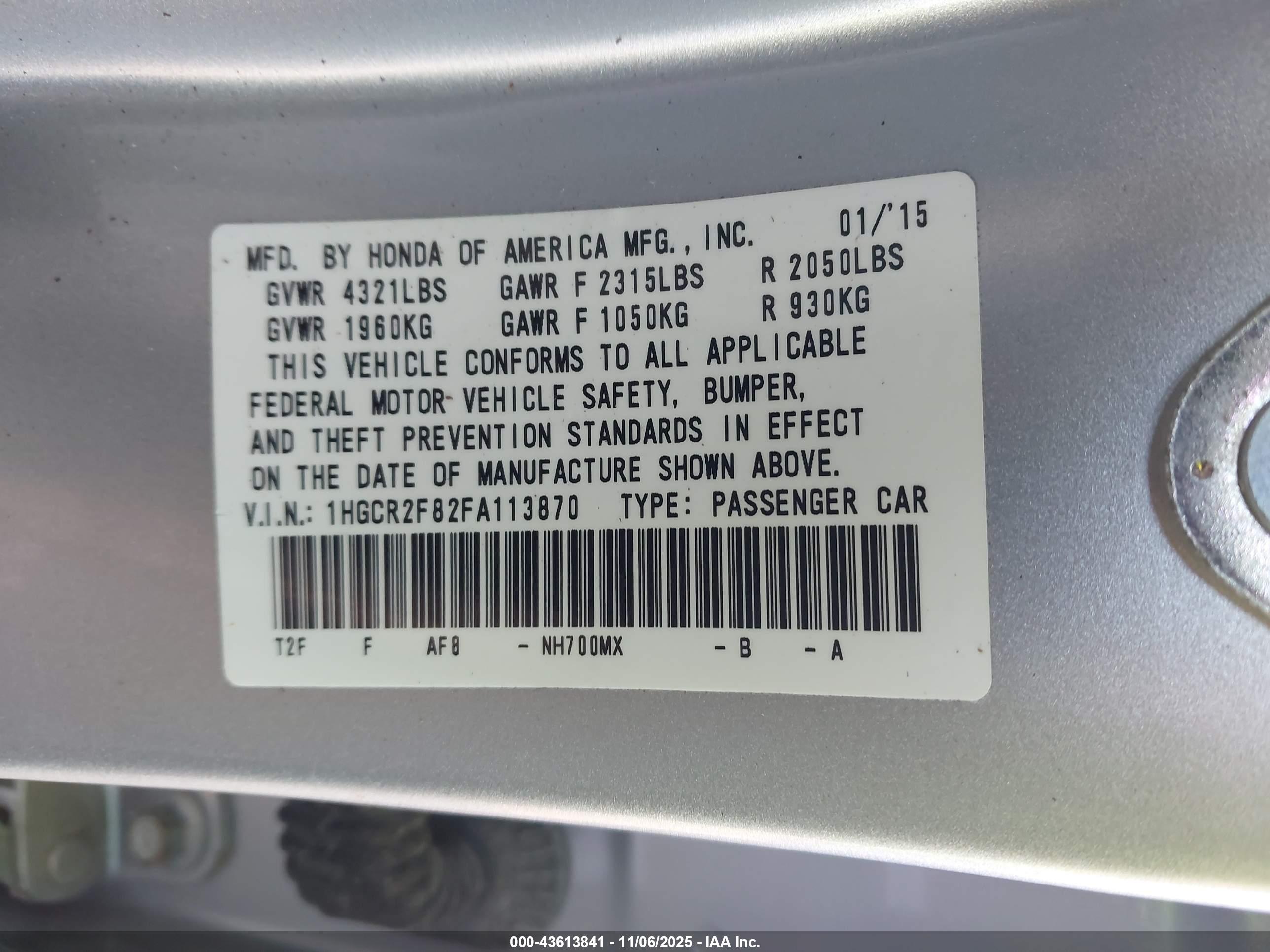 HONDA ACCORD image 9