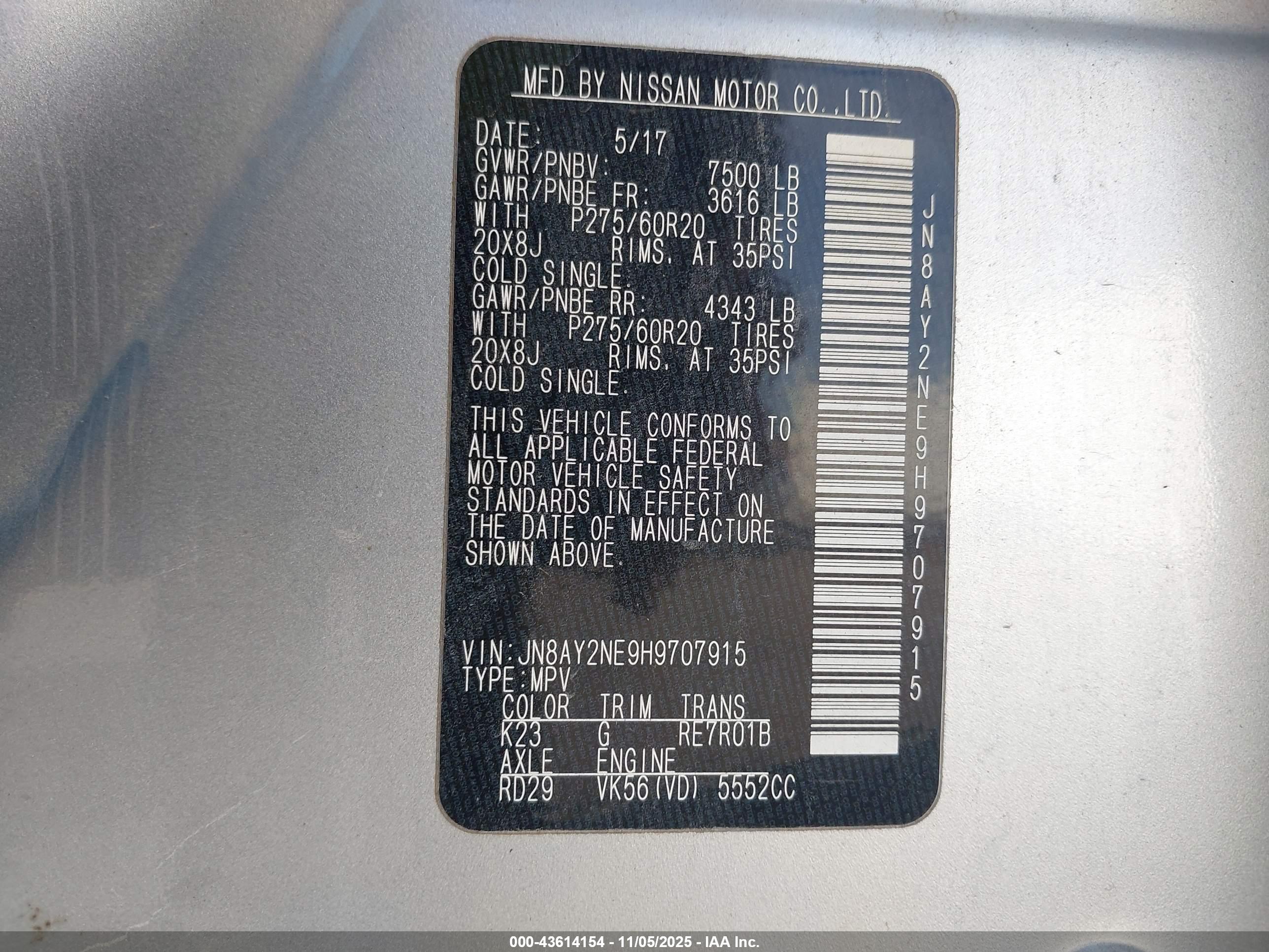 NISSAN ARMADA image 9