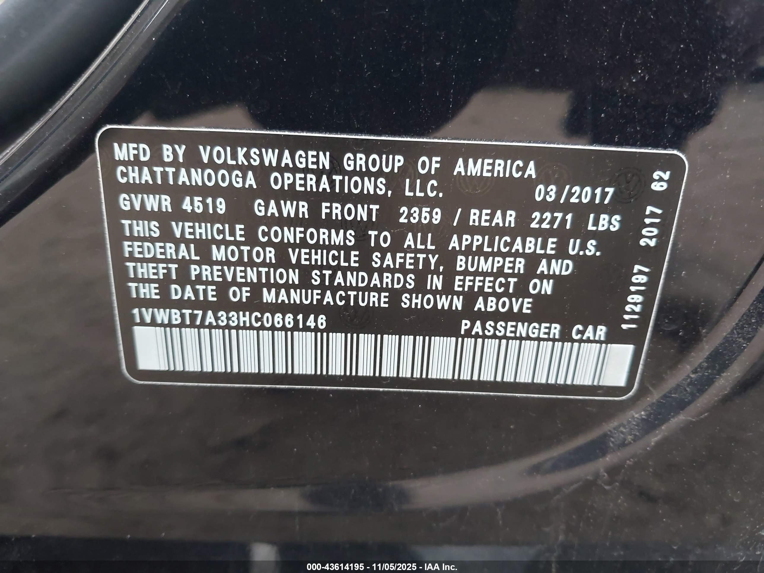 VOLKSWAGEN PASSAT image 9