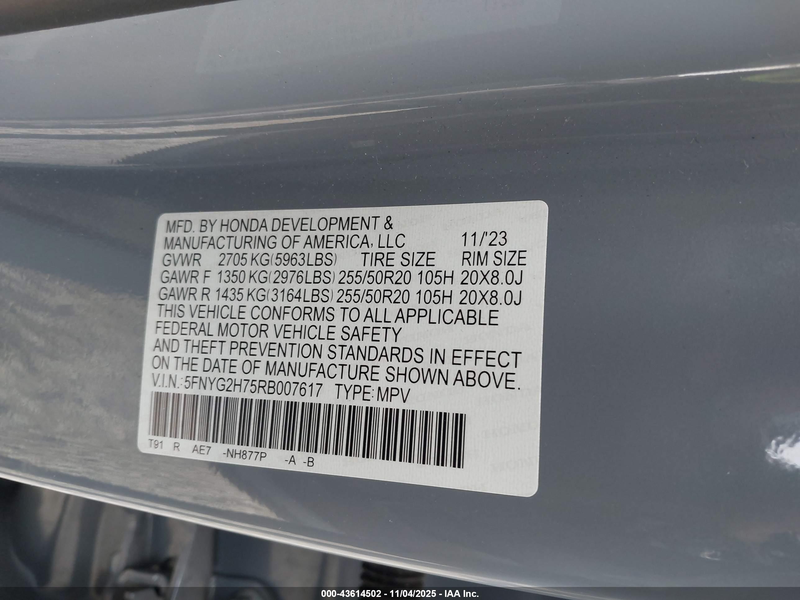 HONDA PILOT image 9