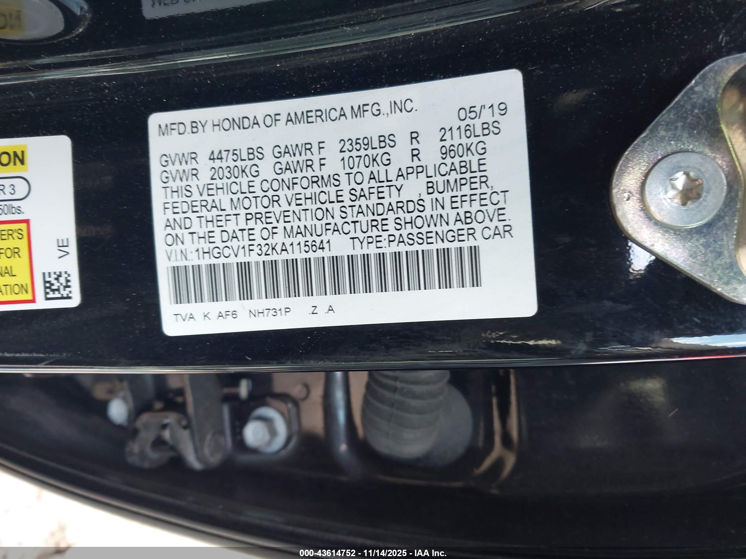 HONDA ACCORD image 9