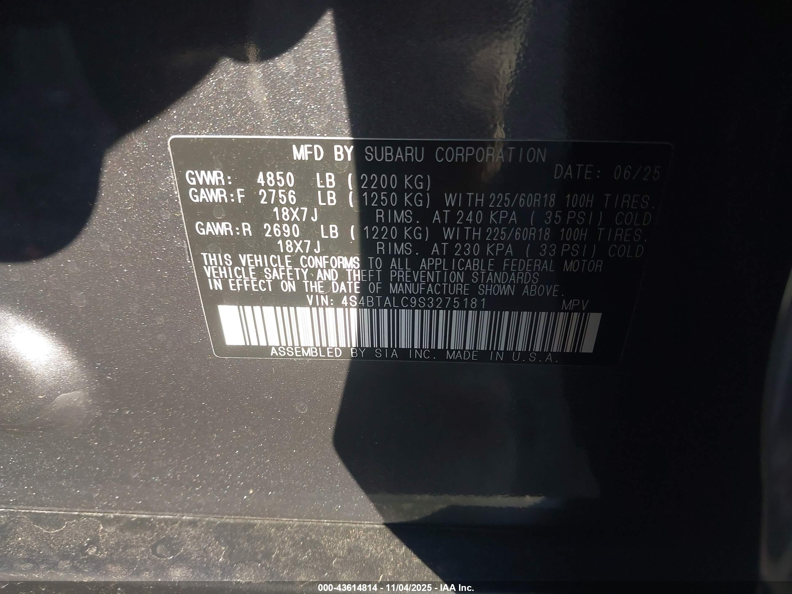 SUBARU OUTBACK image 9