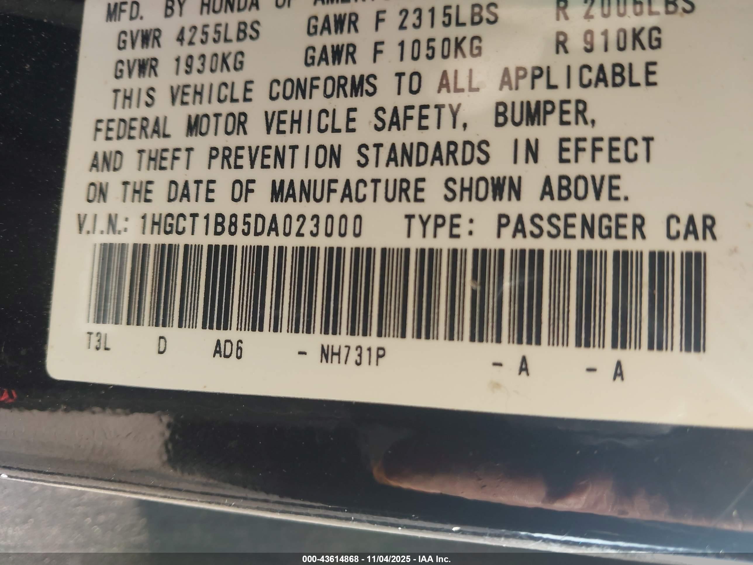 HONDA ACCORD image 9