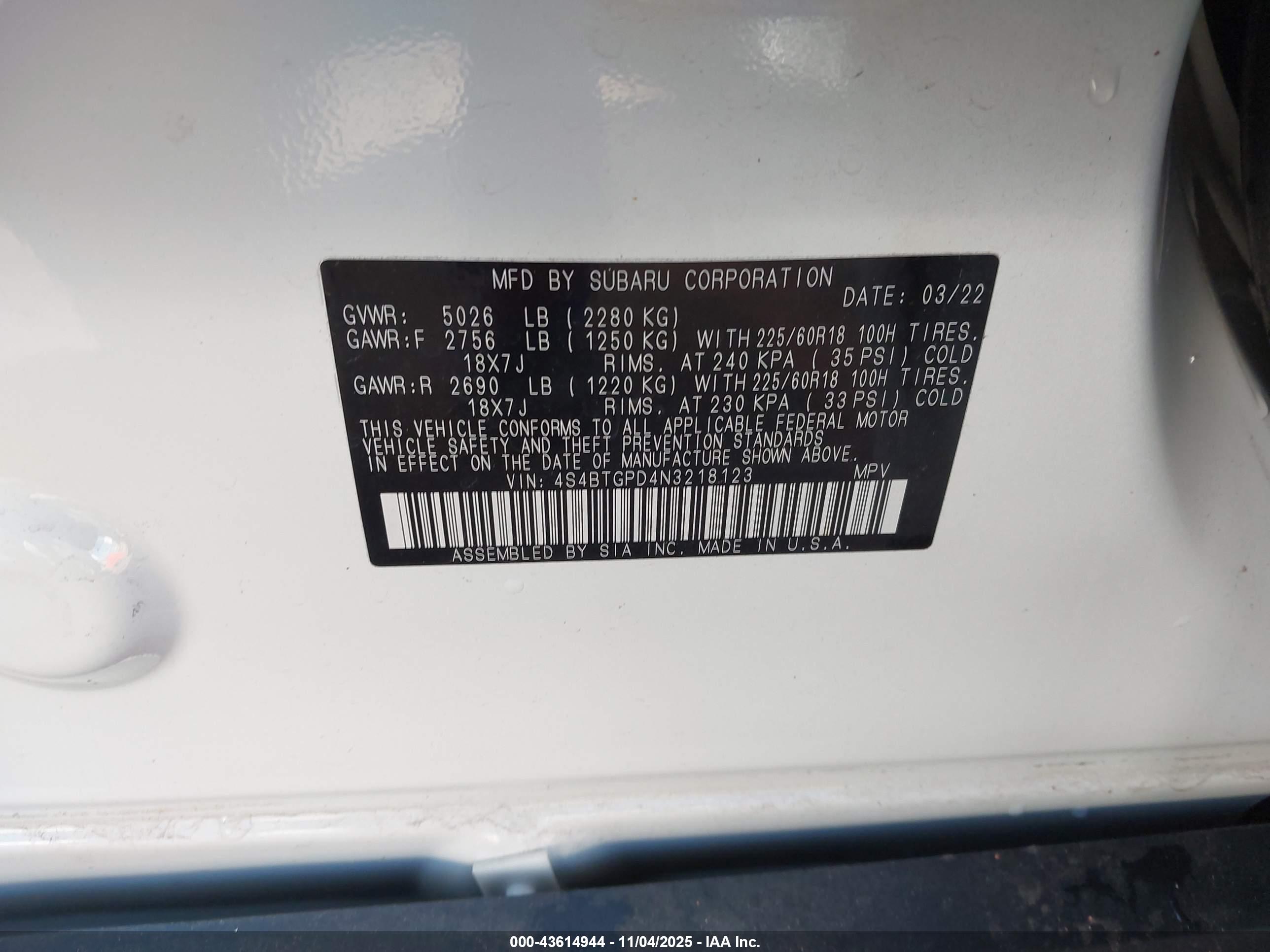 SUBARU OUTBACK image 9