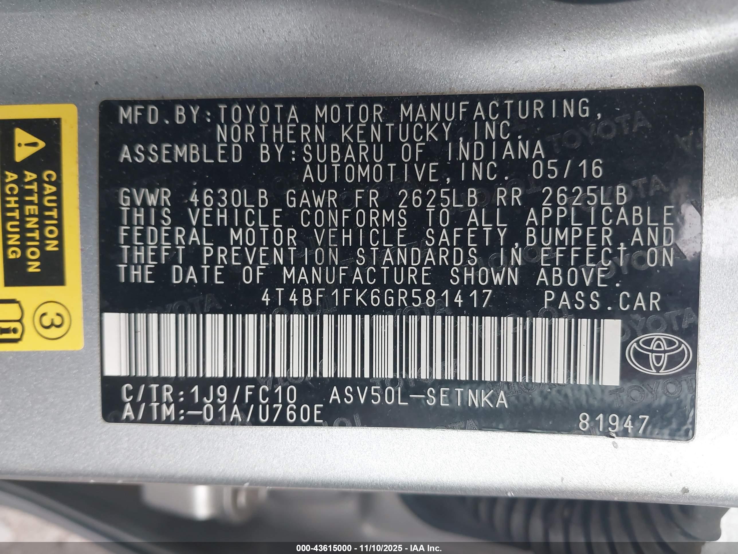 TOYOTA CAMRY image 9