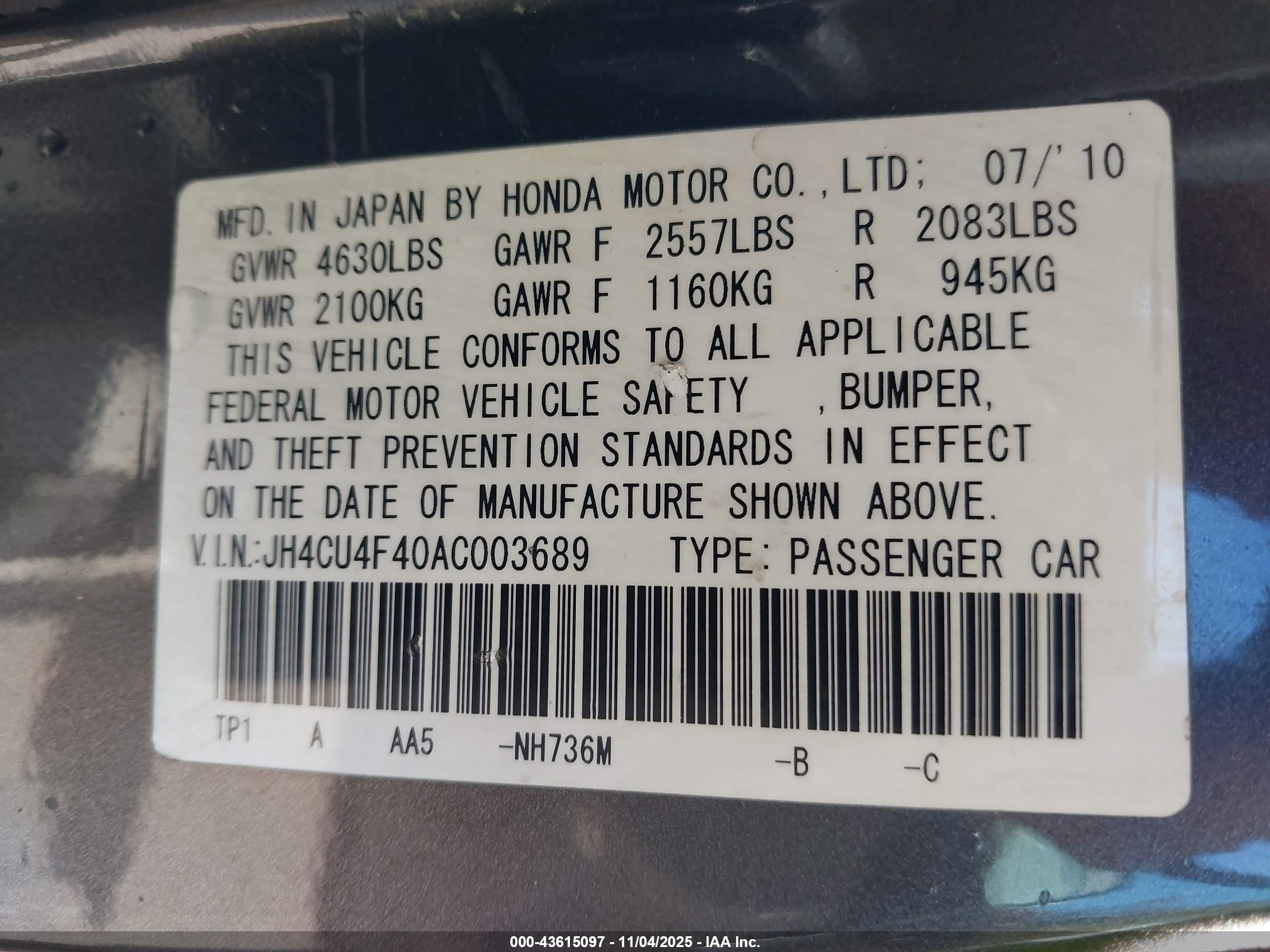 ACURA TSX image 9