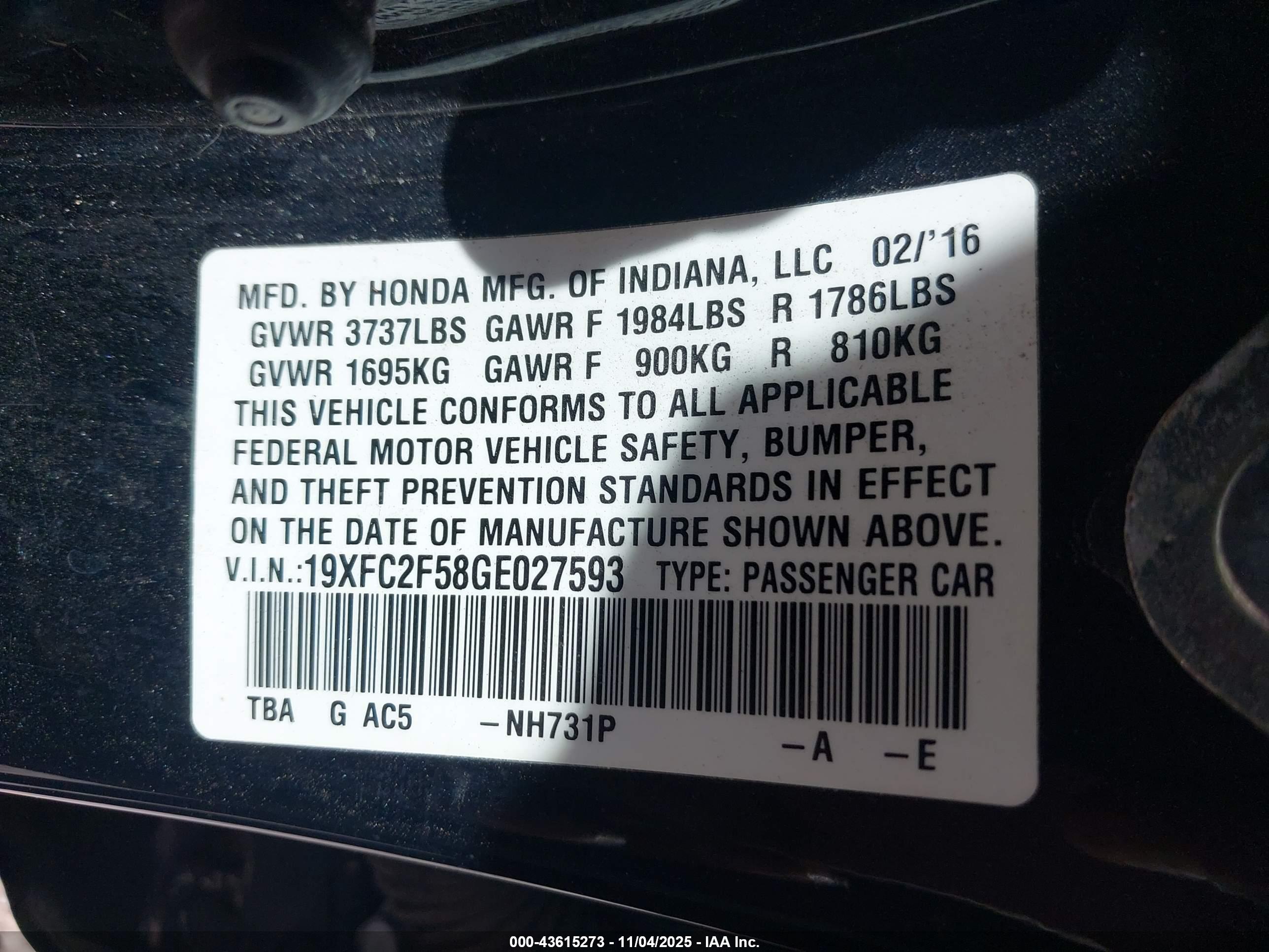 HONDA CIVIC image 9