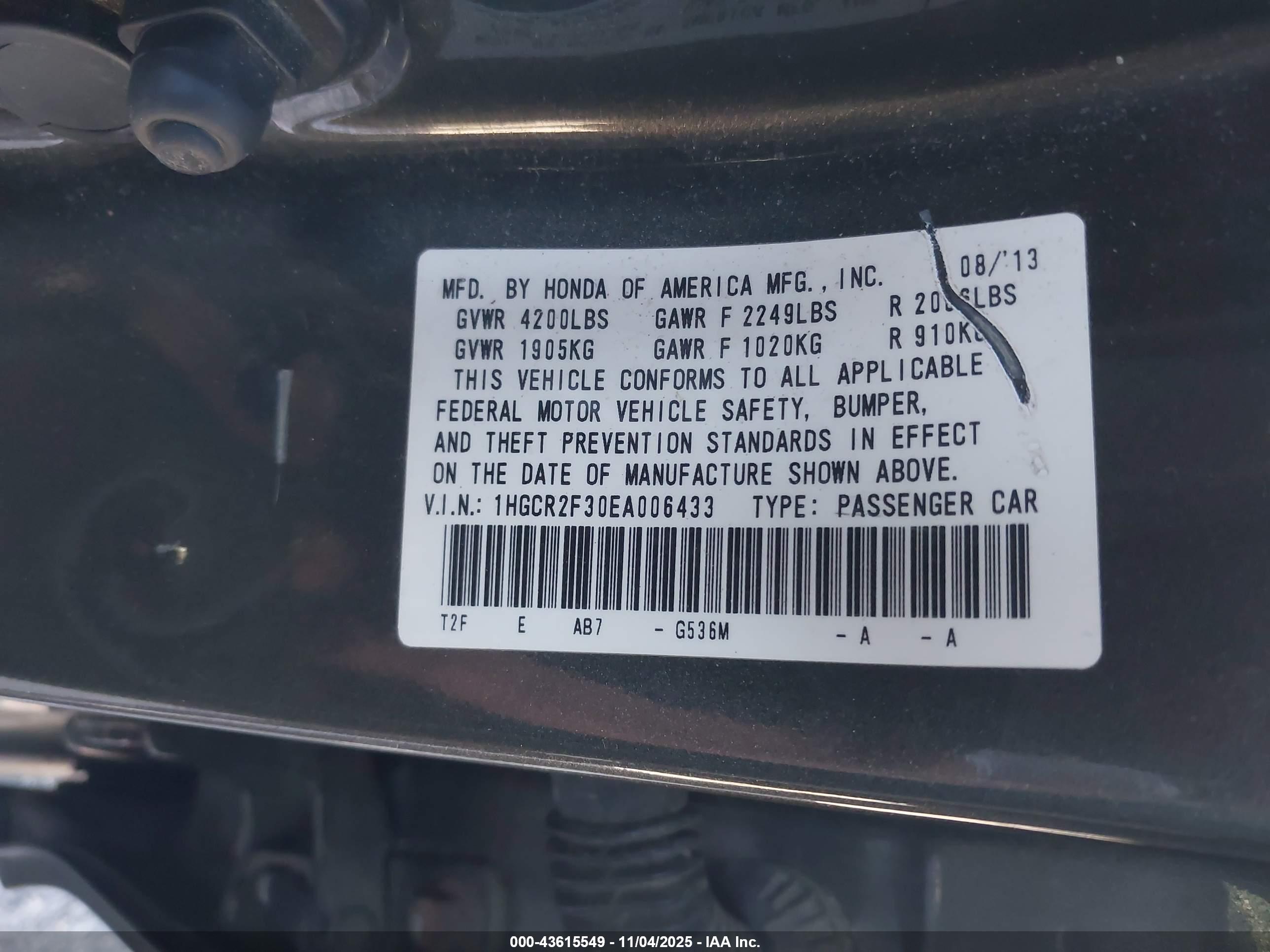 HONDA ACCORD image 9