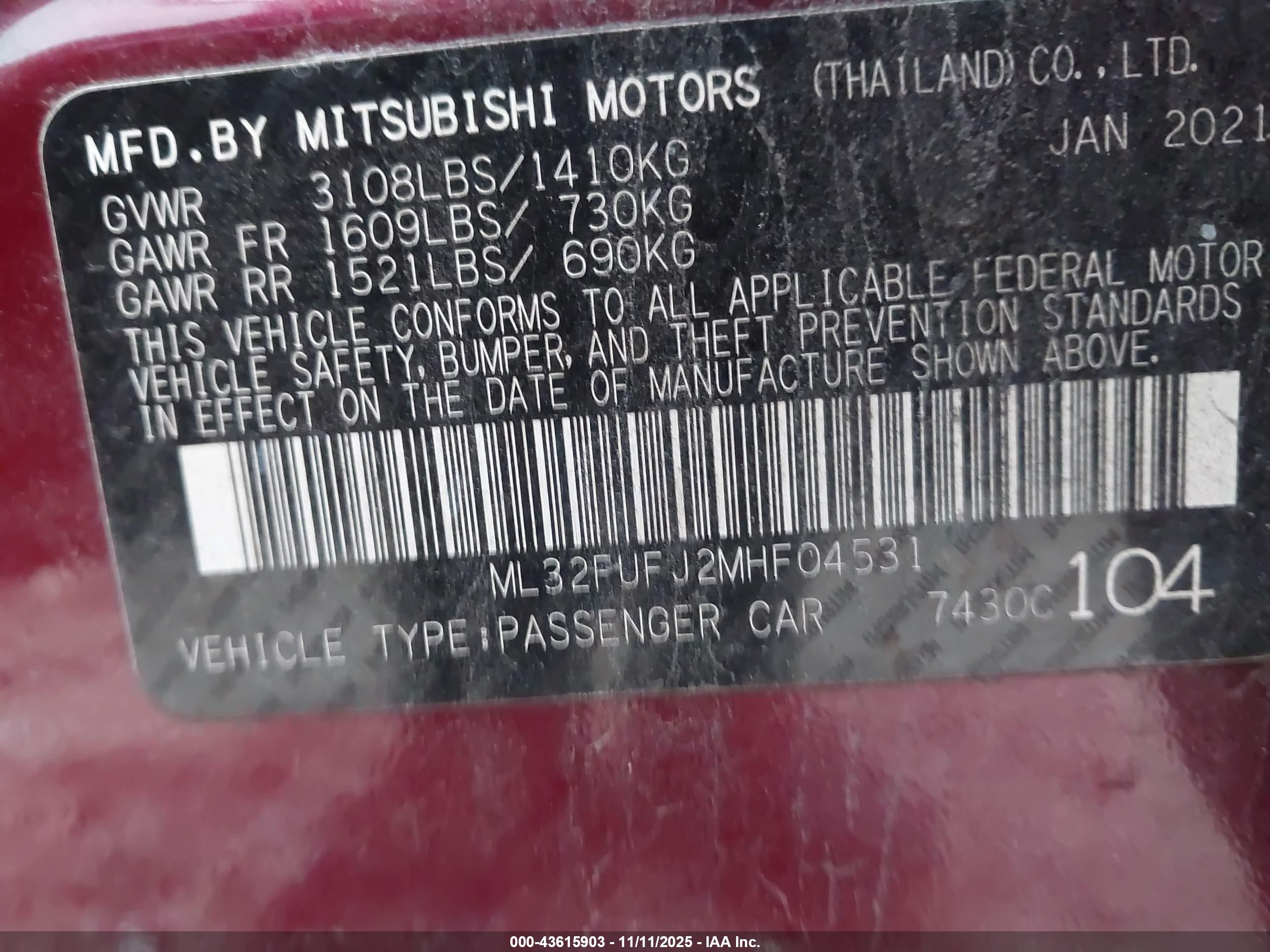 MITSUBISHI MIRAGE image 9