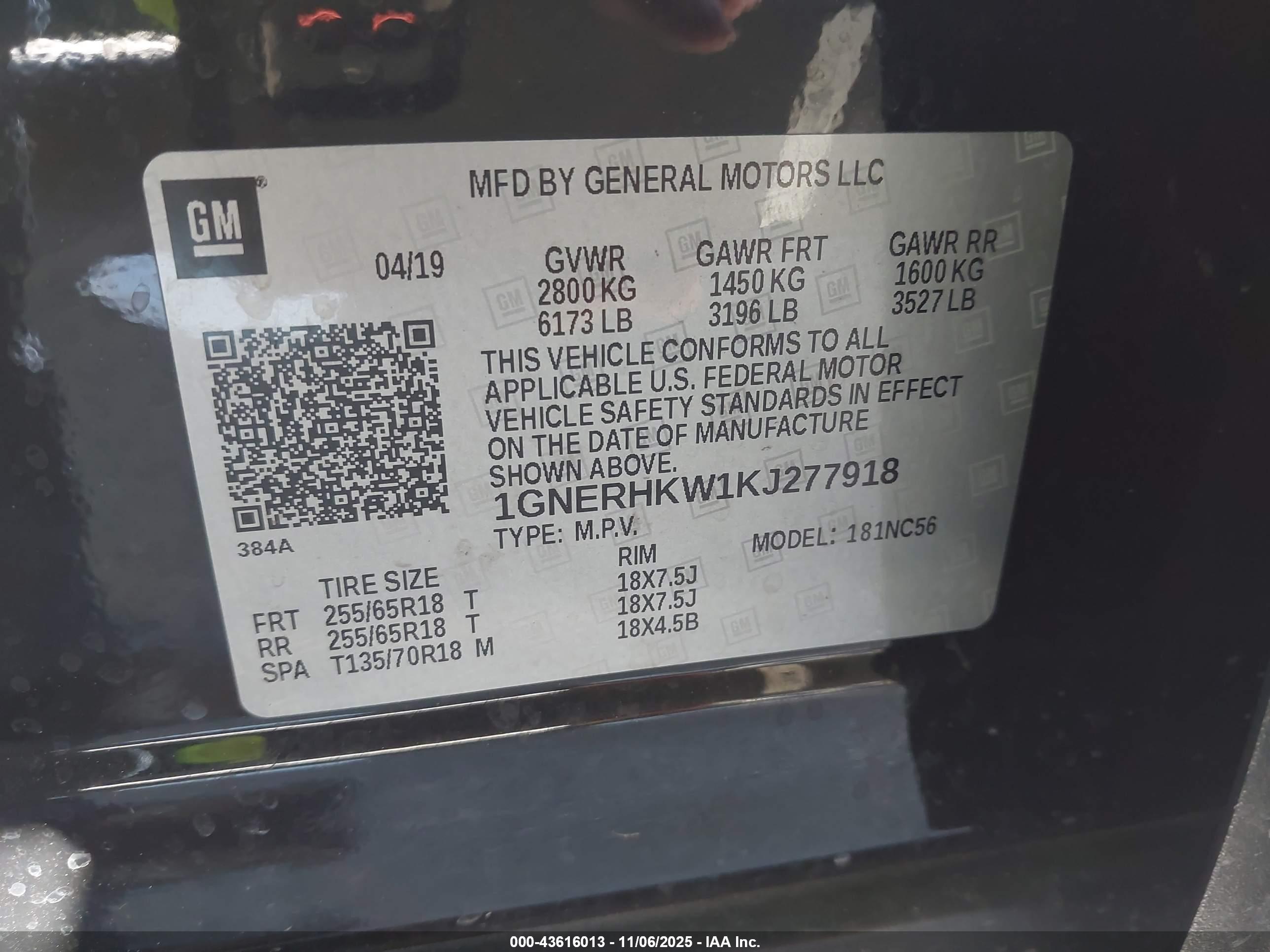 CHEVROLET TRAVERSE image 9