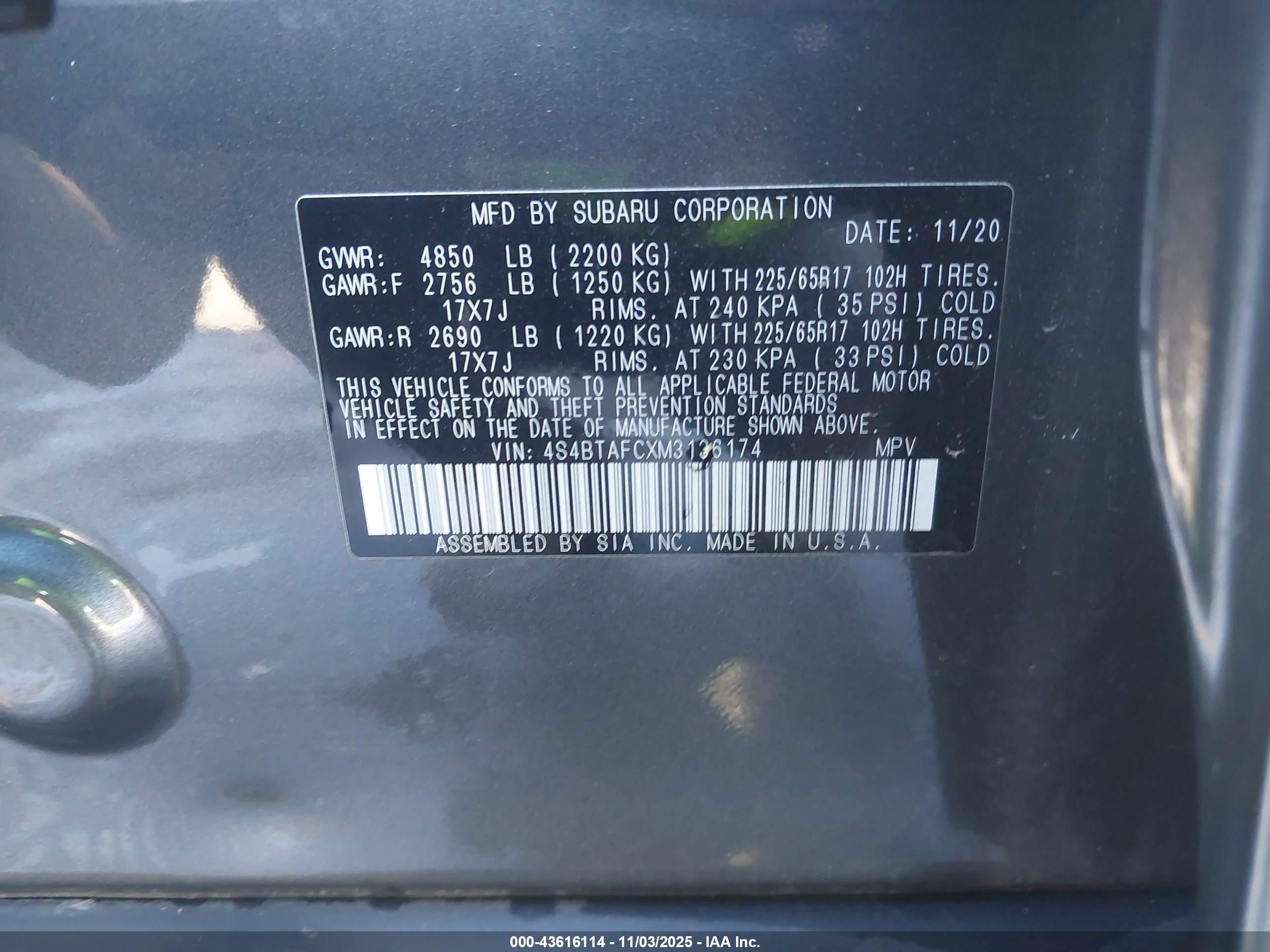 SUBARU OUTBACK image 9