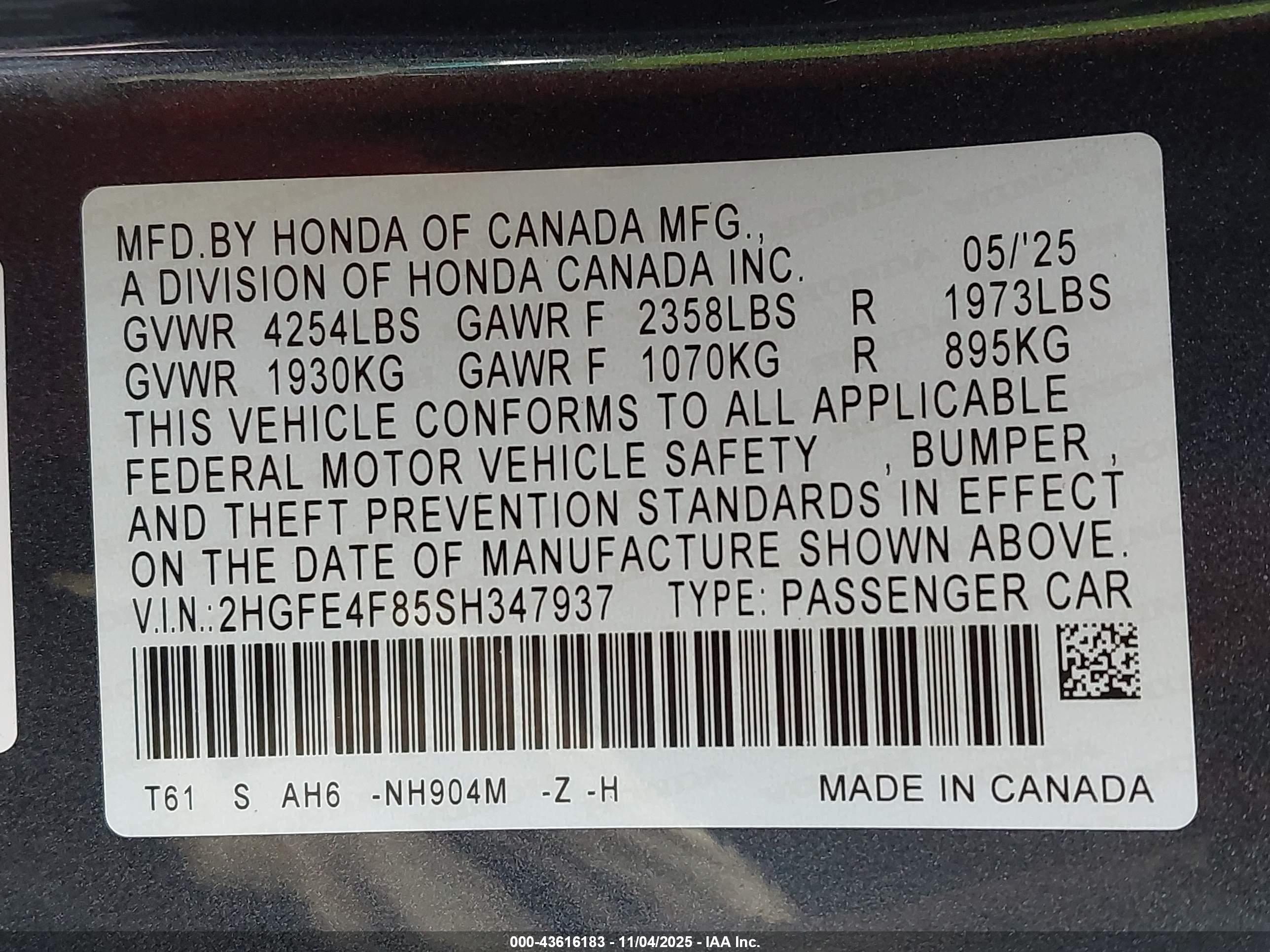 HONDA CIVIC image 9