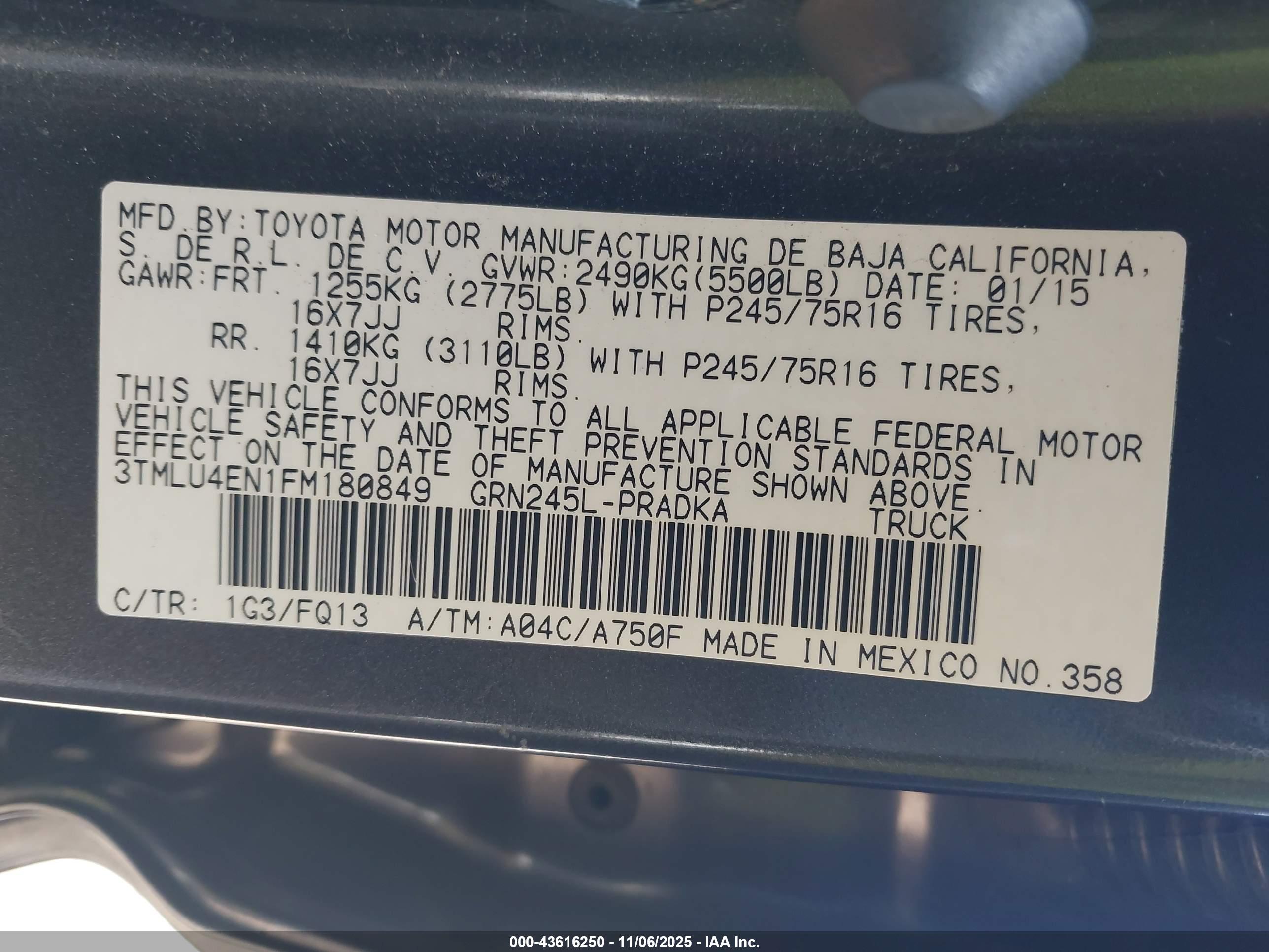 TOYOTA TACOMA image 9