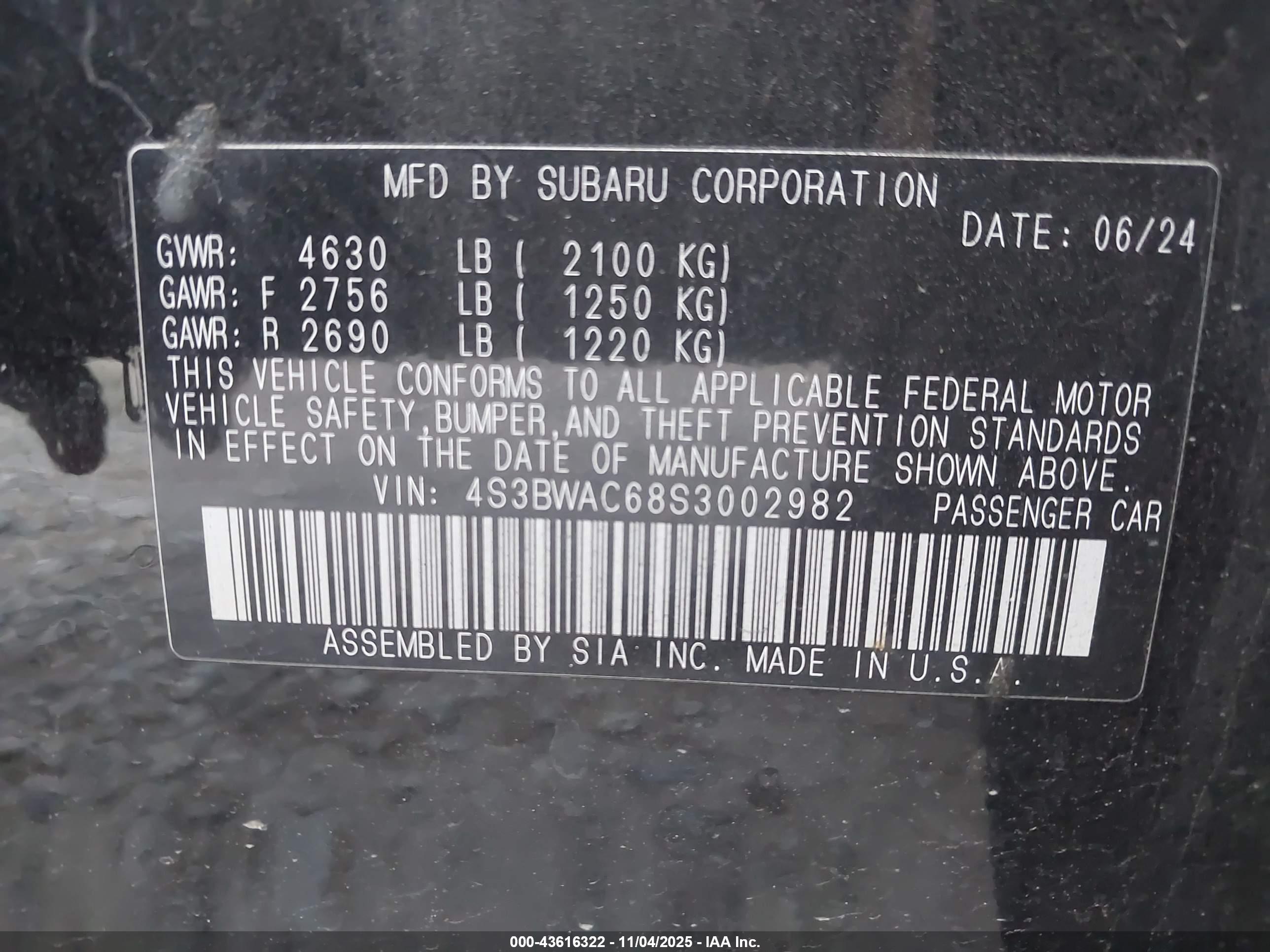 SUBARU LEGACY image 9