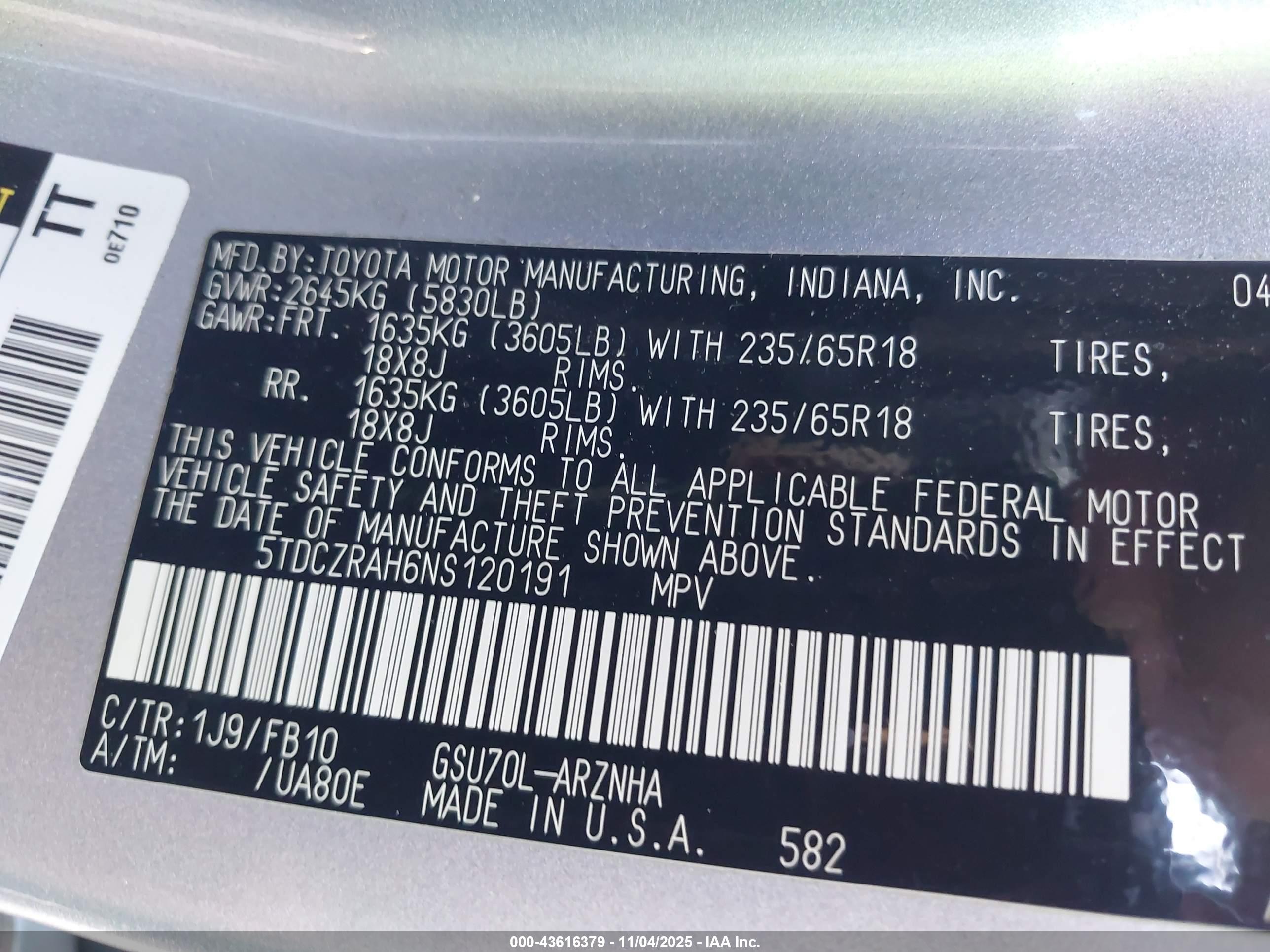 TOYOTA HIGHLANDER image 9