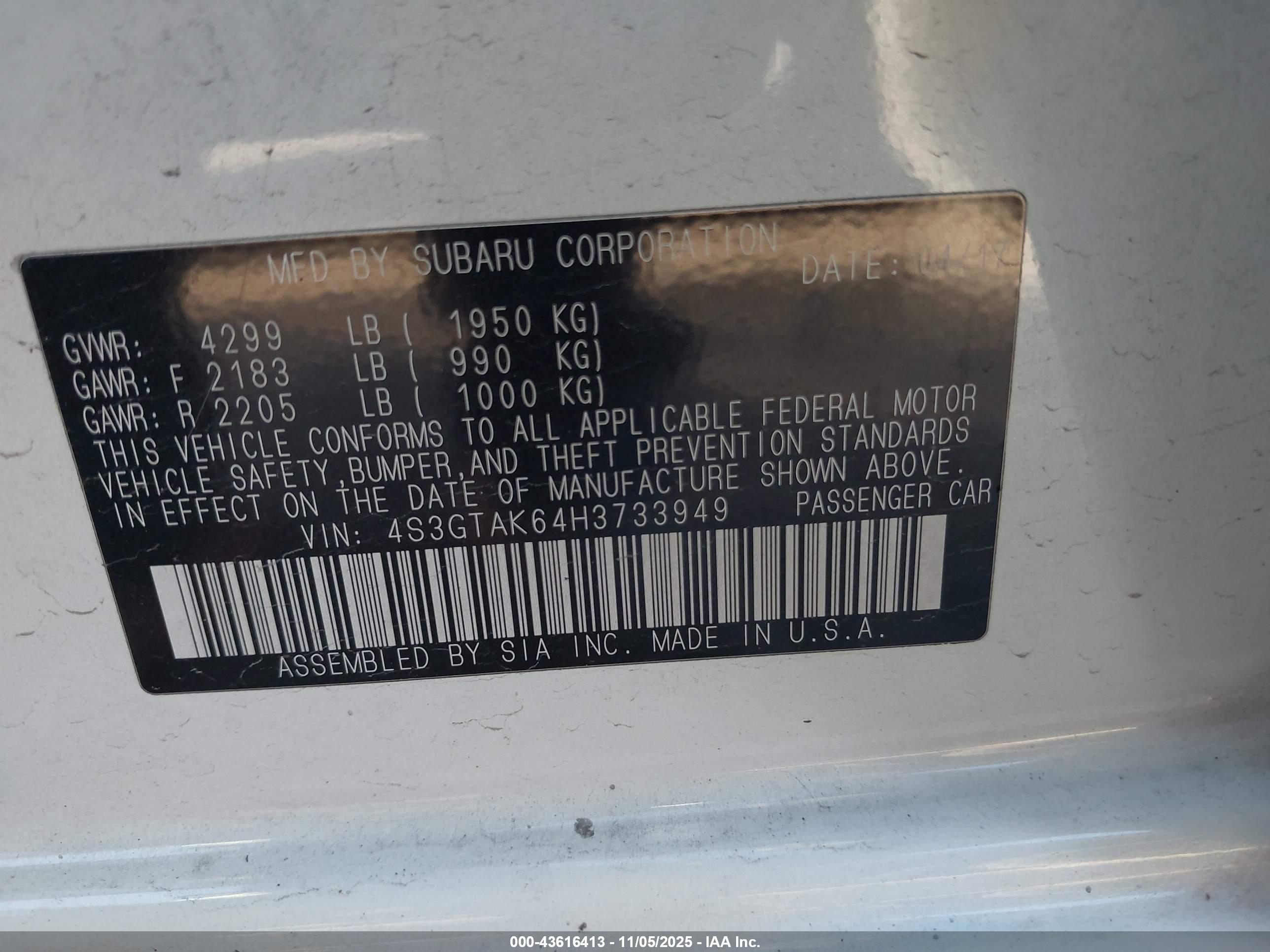 SUBARU IMPREZA image 9